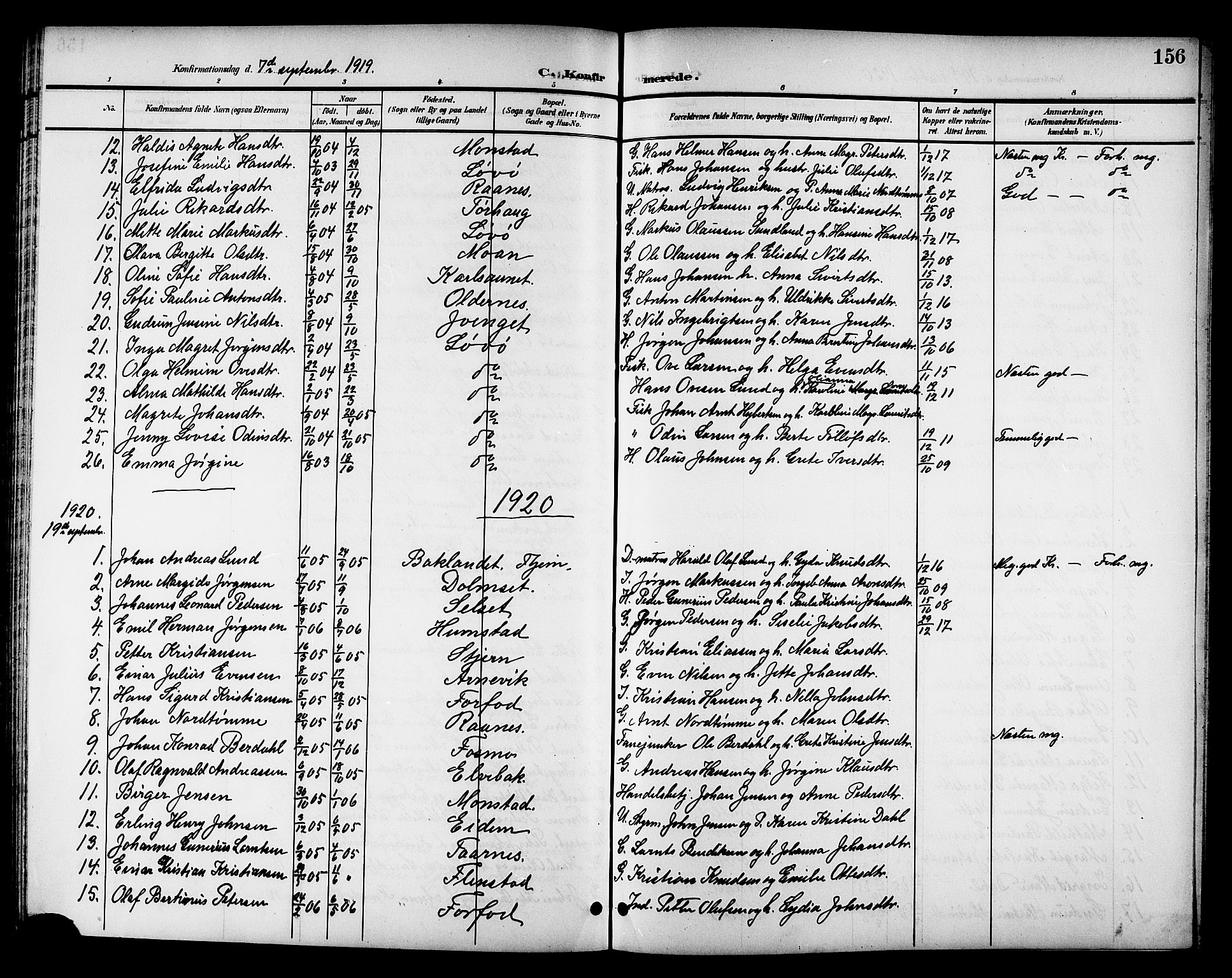 Ministerialprotokoller, klokkerbøker og fødselsregistre - Sør-Trøndelag, SAT/A-1456/655/L0688: Parish register (copy) no. 655C04, 1899-1922, p. 156