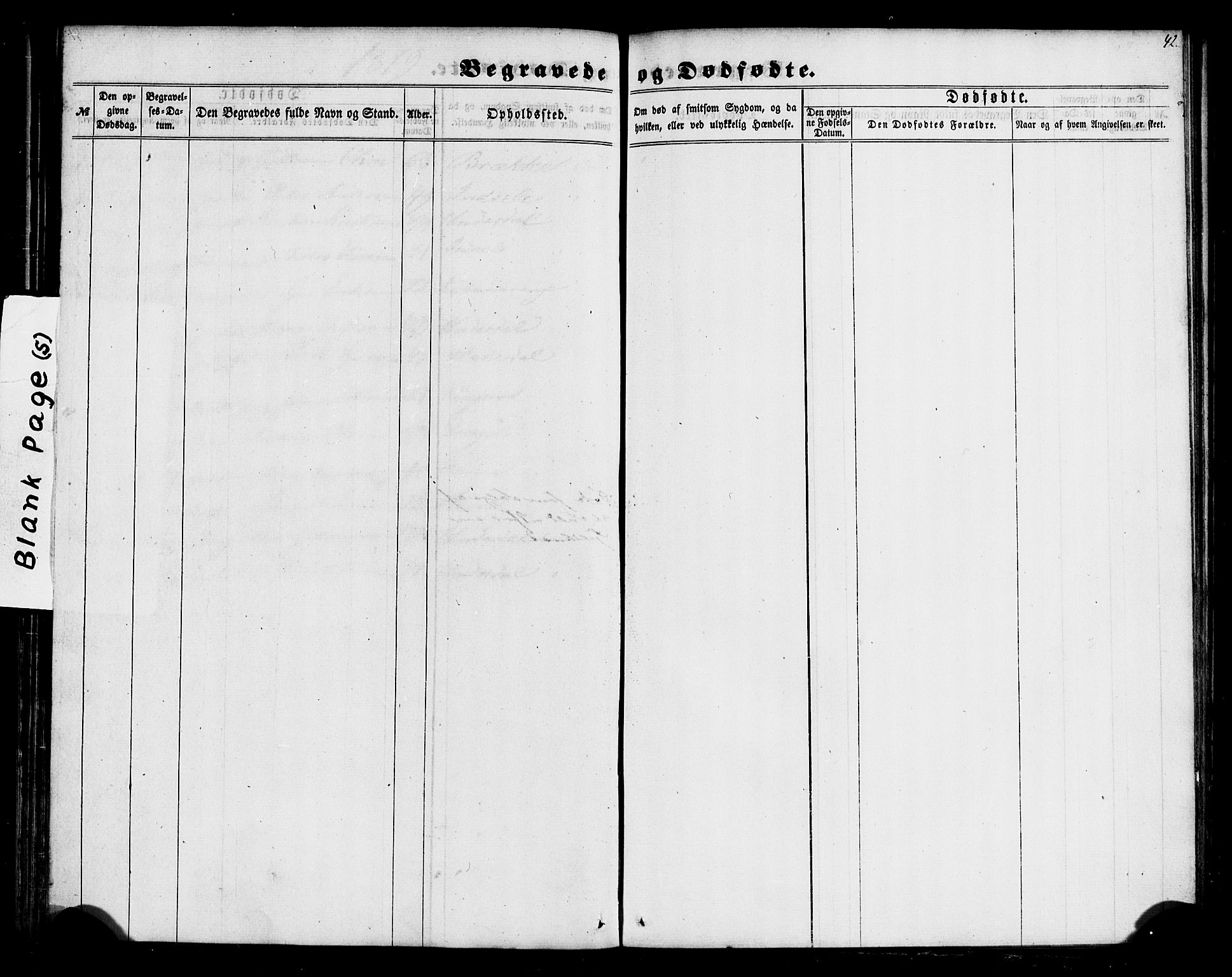 Aurland sokneprestembete, SAB/A-99937/H/Ha/Haa/L0011: Parish register (official) no. A 11, 1857-1879, p. 42