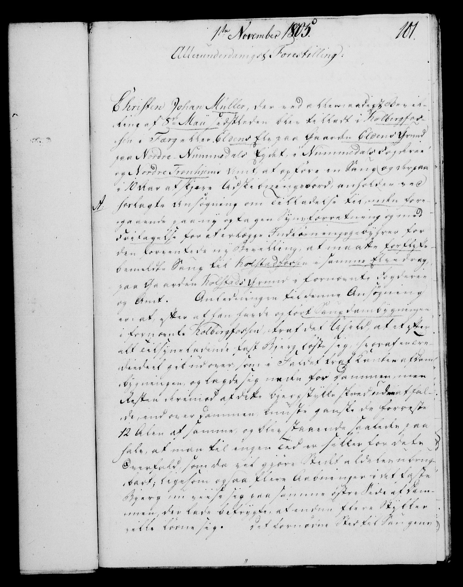 Rentekammeret, Kammerkanselliet, RA/EA-3111/G/Gf/Gfa/L0087: Norsk relasjons- og resolusjonsprotokoll (merket RK 52.87), 1805, p. 571