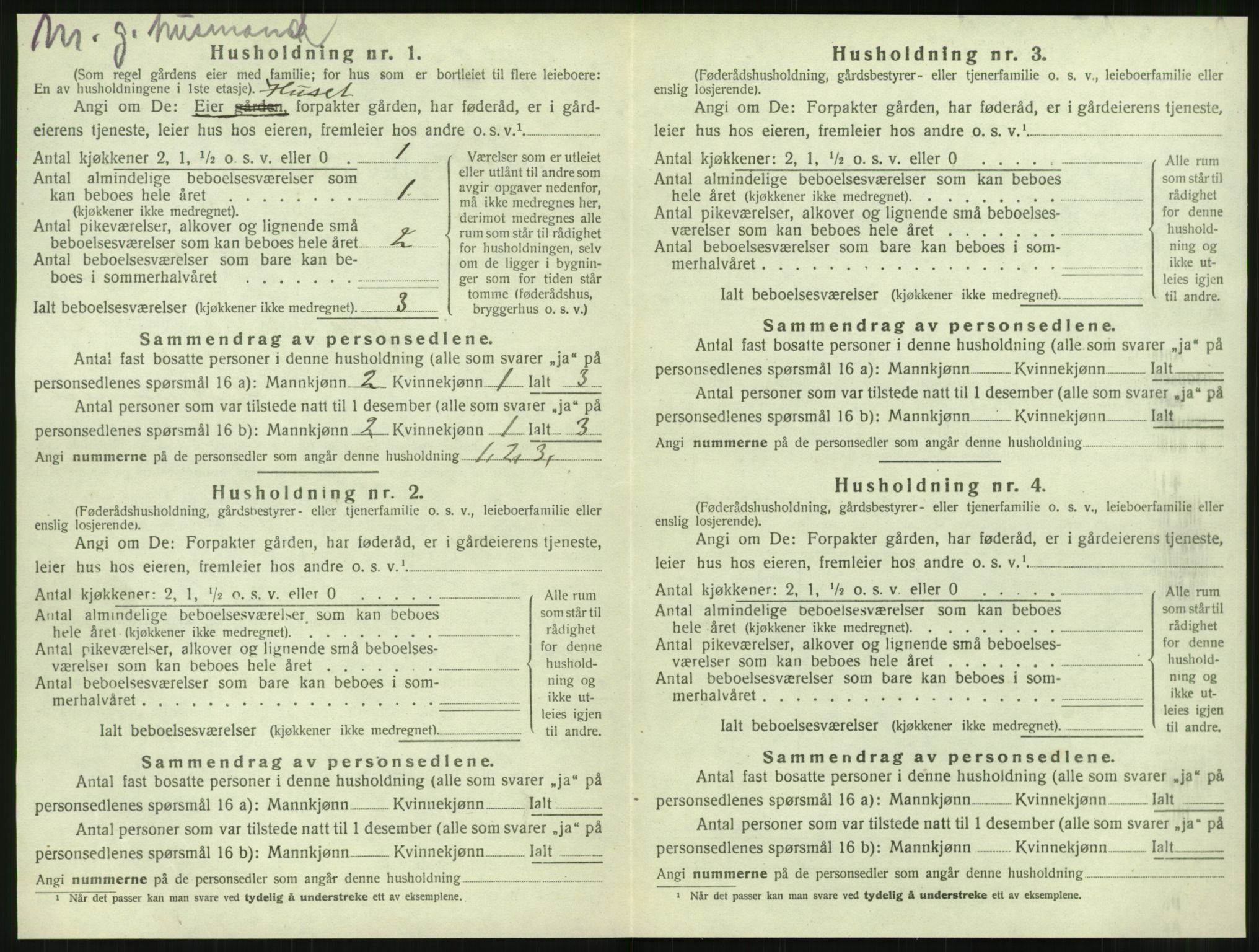 SAT, 1920 census for Tjøtta, 1920, p. 130