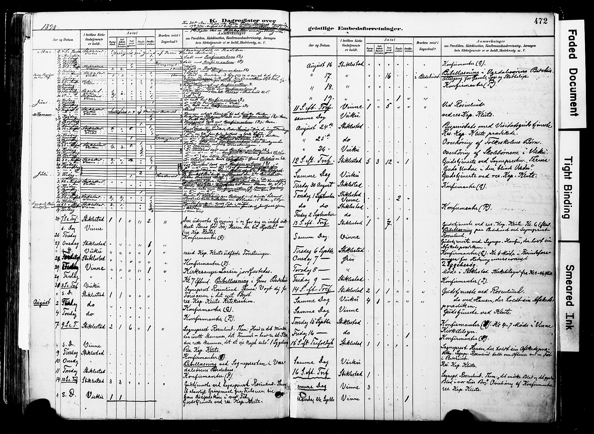 Ministerialprotokoller, klokkerbøker og fødselsregistre - Nord-Trøndelag, AV/SAT-A-1458/723/L0244: Parish register (official) no. 723A13, 1881-1899, p. 472