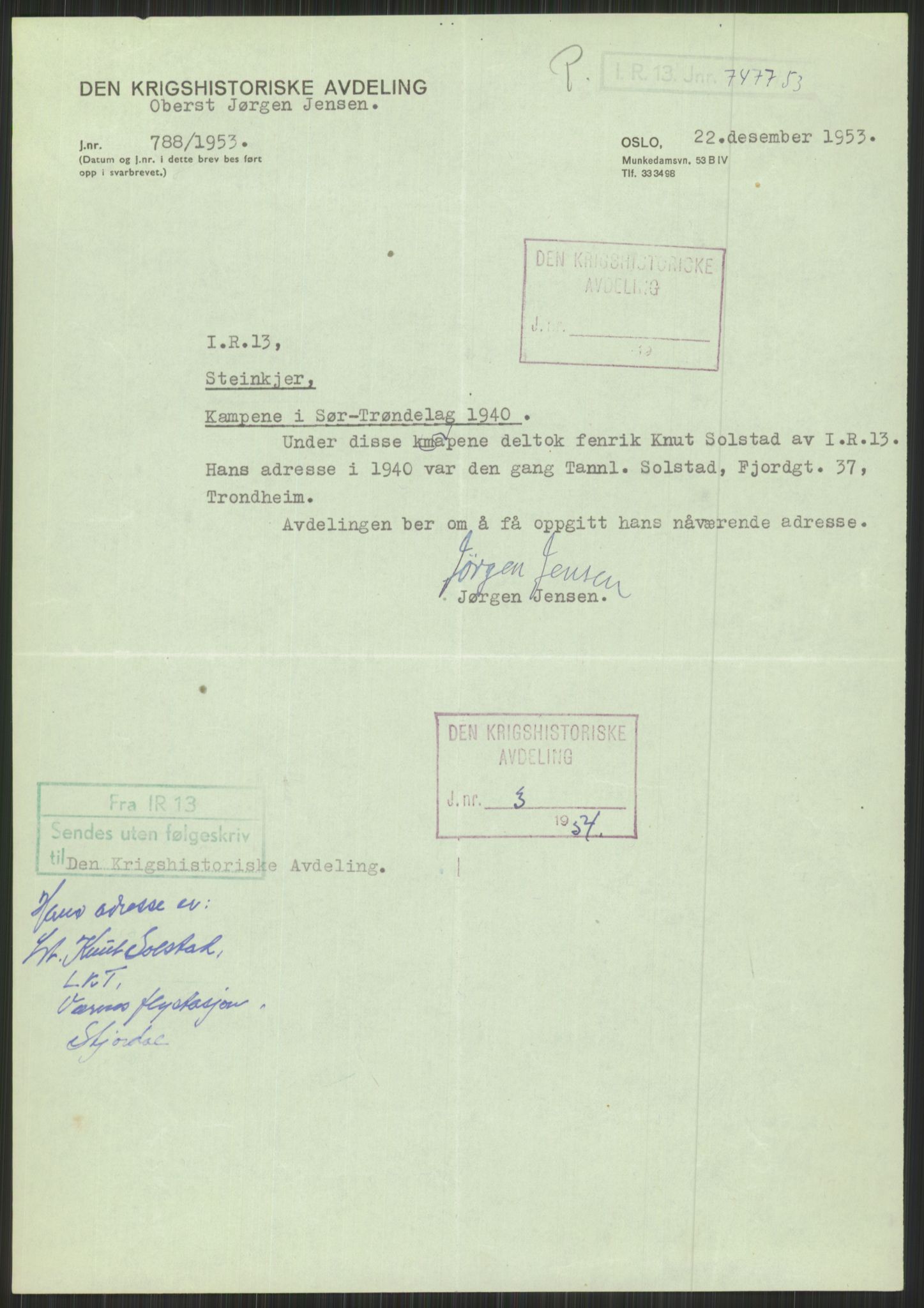 Forsvaret, Forsvarets krigshistoriske avdeling, AV/RA-RAFA-2017/Y/Yb/L0111: II-C-11-504-506  -  5. Divisjon., 1940-1948, p. 907