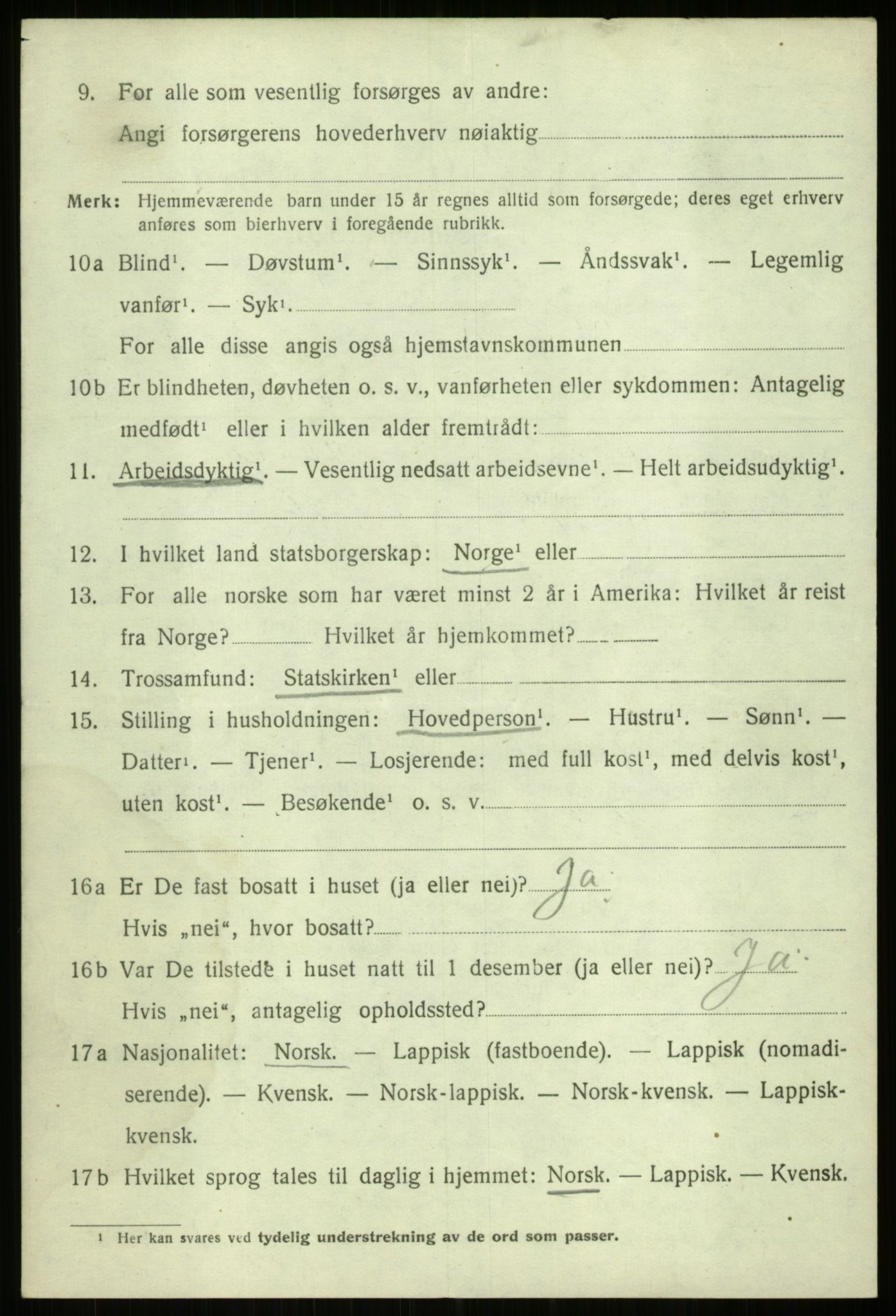 SATØ, 1920 census for Ibestad, 1920, p. 11262