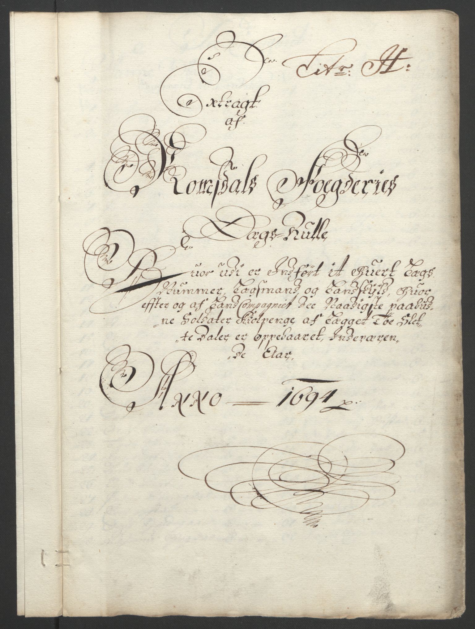Rentekammeret inntil 1814, Reviderte regnskaper, Fogderegnskap, RA/EA-4092/R55/L3651: Fogderegnskap Romsdal, 1693-1694, p. 250