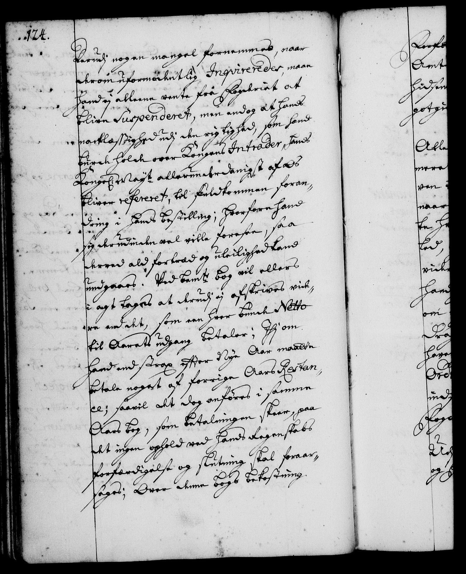 Rentekammeret, Kammerkanselliet, RA/EA-3111/G/Gg/Ggi/L0001: Norsk instruksjonsprotokoll med register (merket RK 53.34), 1720-1729, p. 124