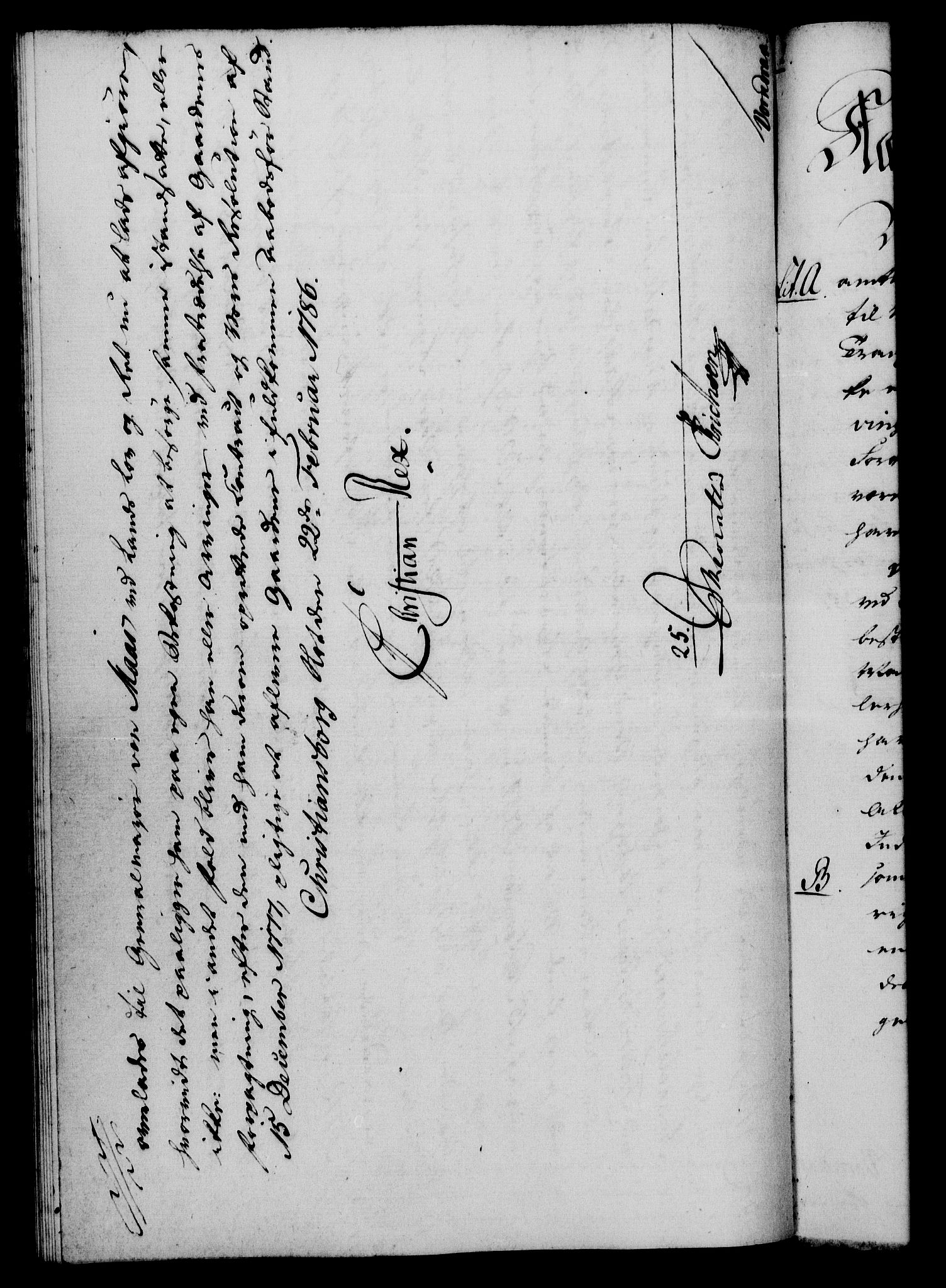 Rentekammeret, Kammerkanselliet, RA/EA-3111/G/Gf/Gfa/L0068: Norsk relasjons- og resolusjonsprotokoll (merket RK 52.68), 1786, p. 182