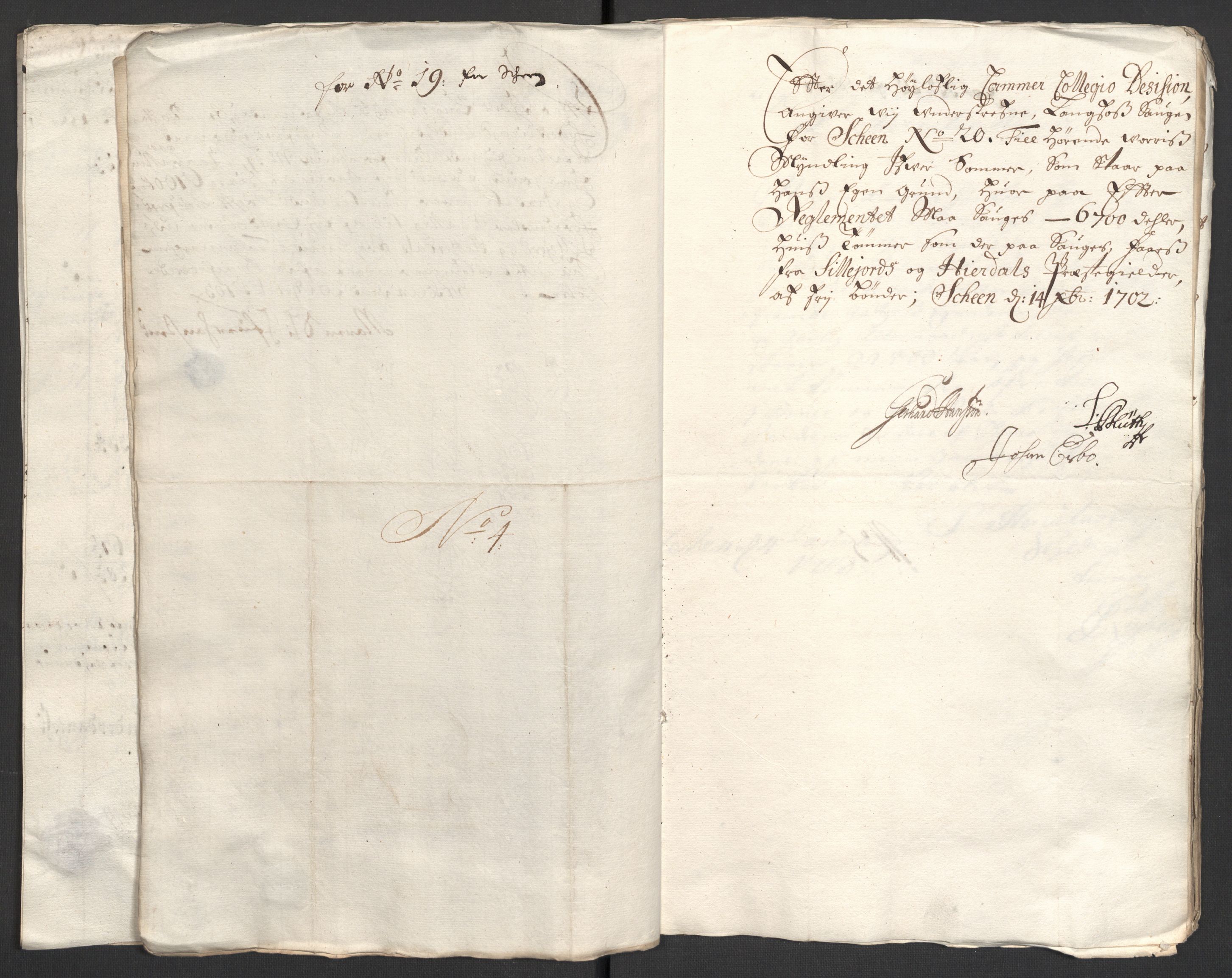 Rentekammeret inntil 1814, Reviderte regnskaper, Fogderegnskap, AV/RA-EA-4092/R36/L2107: Fogderegnskap Øvre og Nedre Telemark og Bamble, 1702, p. 14