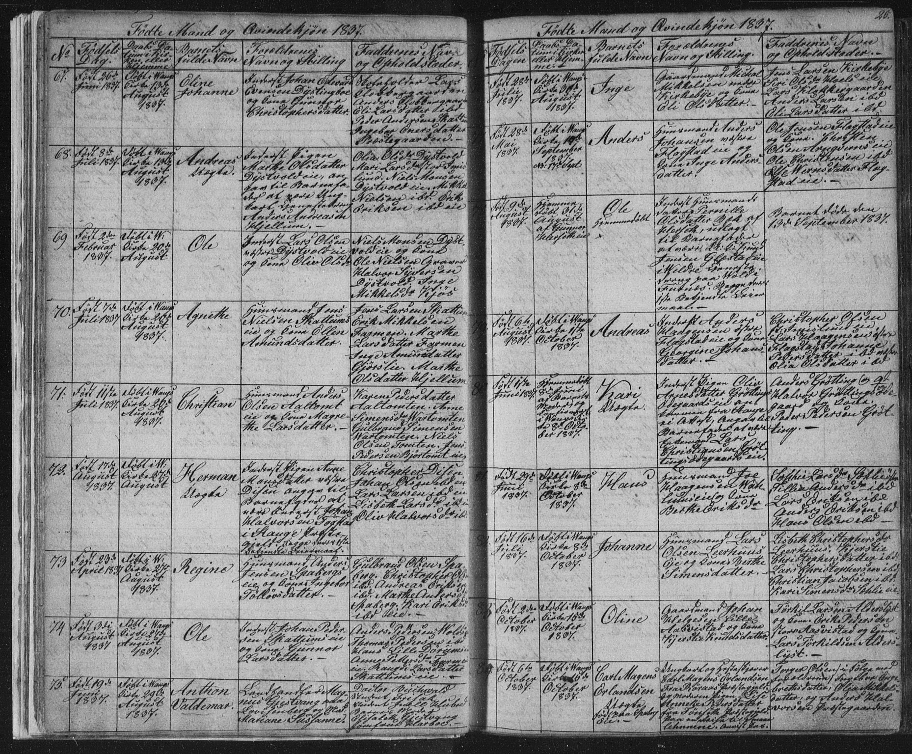 Vang prestekontor, Hedmark, AV/SAH-PREST-008/H/Ha/Hab/L0008: Parish register (copy) no. 8, 1832-1854, p. 25