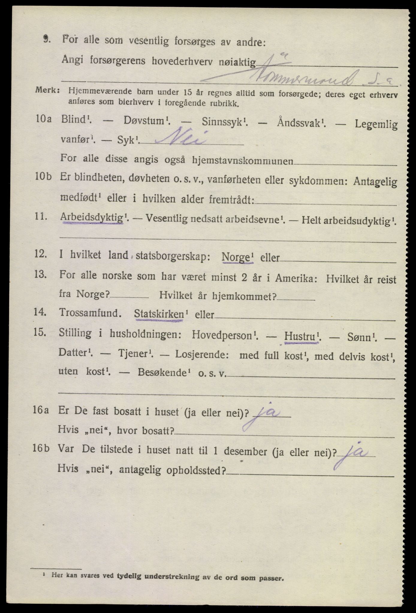 SAKO, 1920 census for Krødsherad, 1920, p. 836