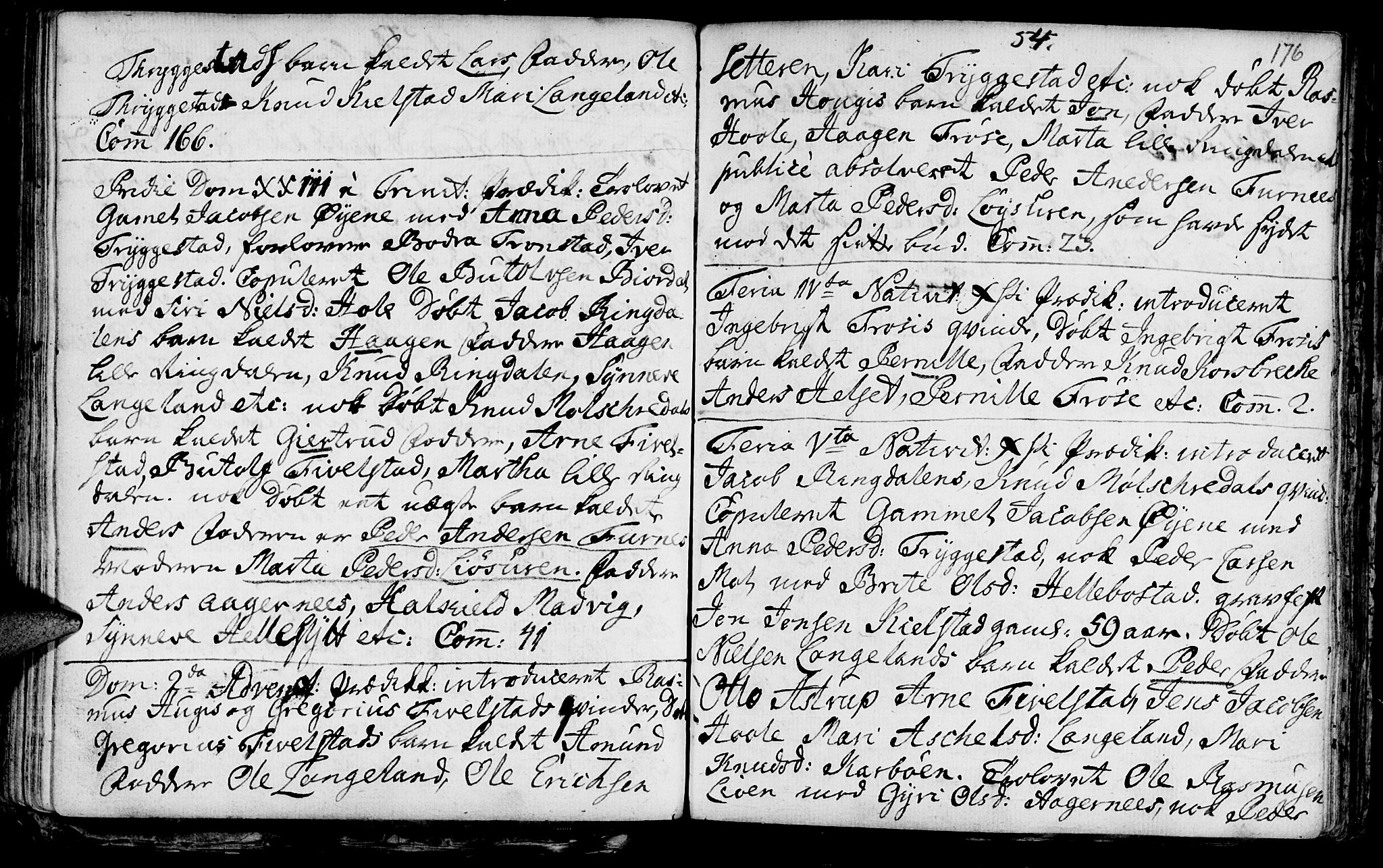 Ministerialprotokoller, klokkerbøker og fødselsregistre - Møre og Romsdal, AV/SAT-A-1454/519/L0241: Parish register (official) no. 519A01 /2, 1736-1760, p. 176