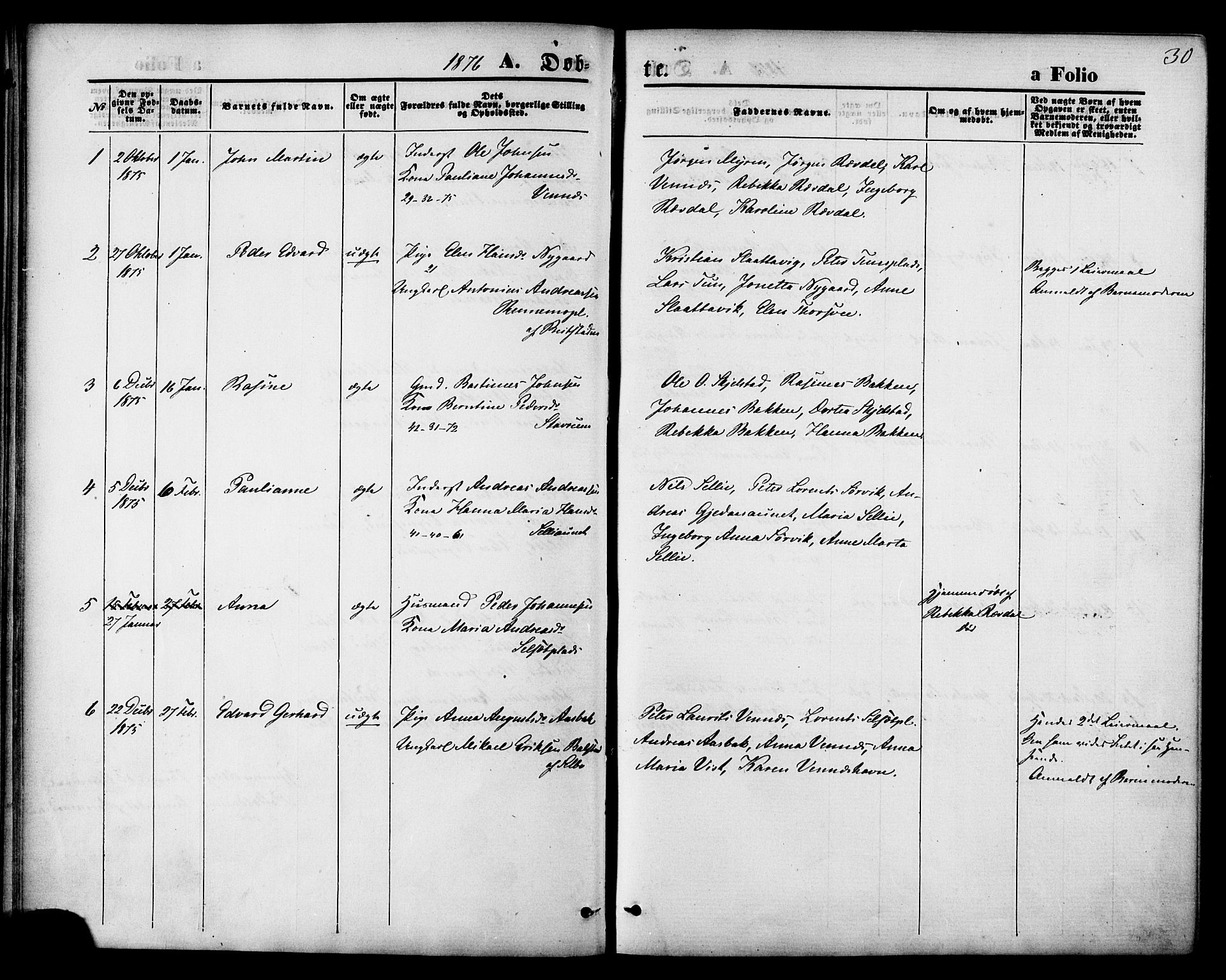 Ministerialprotokoller, klokkerbøker og fødselsregistre - Nord-Trøndelag, SAT/A-1458/744/L0419: Parish register (official) no. 744A03, 1867-1881, p. 30