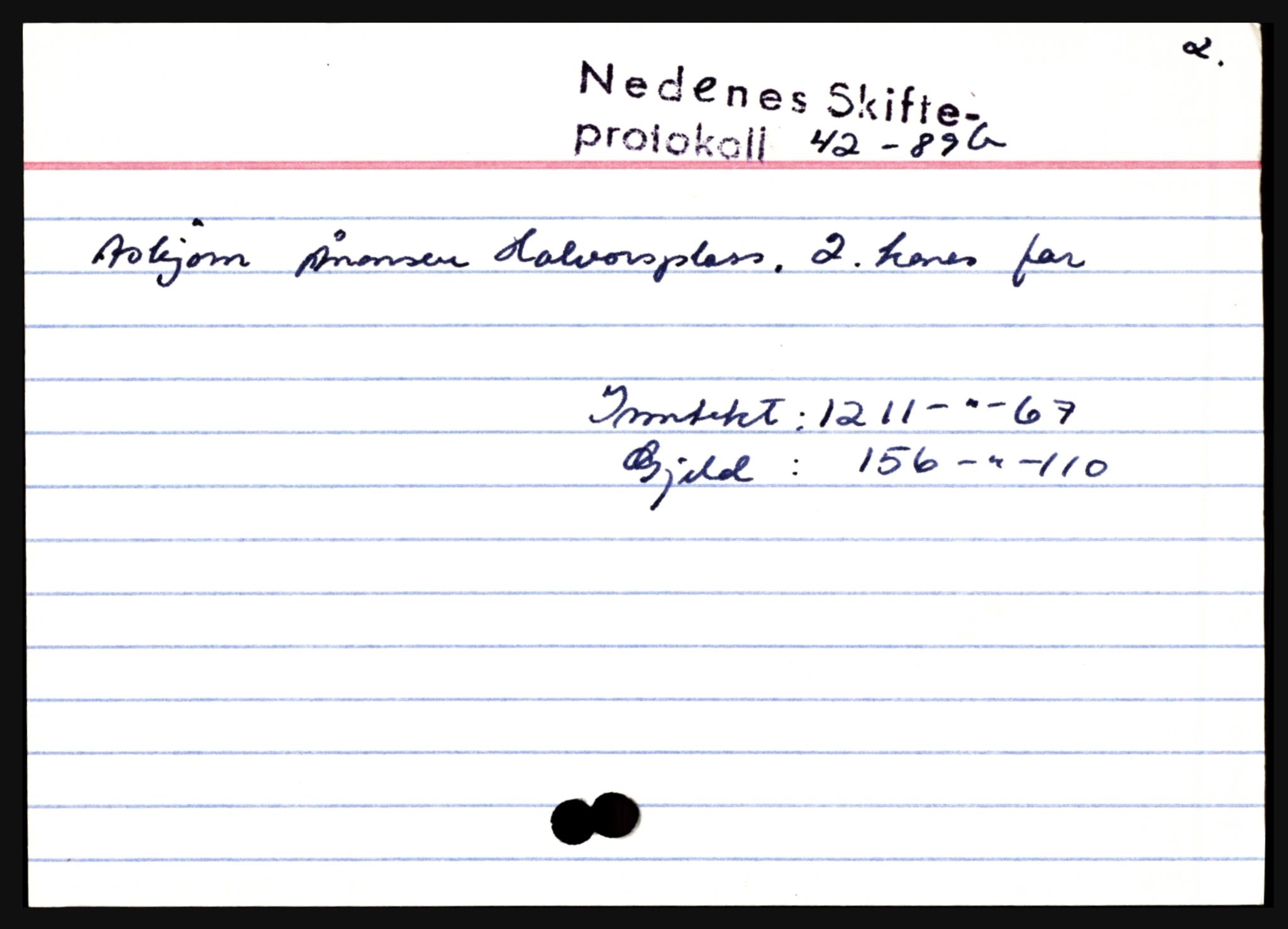 Nedenes sorenskriveri før 1824, AV/SAK-1221-0007/H, p. 34947