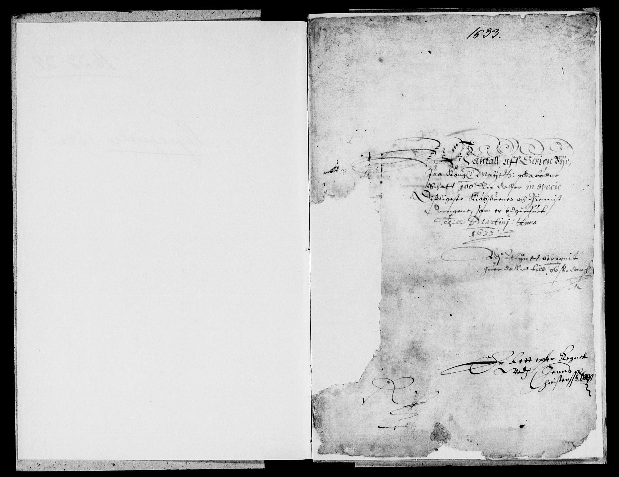 Rentekammeret inntil 1814, Reviderte regnskaper, Lensregnskaper, AV/RA-EA-5023/R/Rb/Rbp/L0017: Bratsberg len, 1633-1635