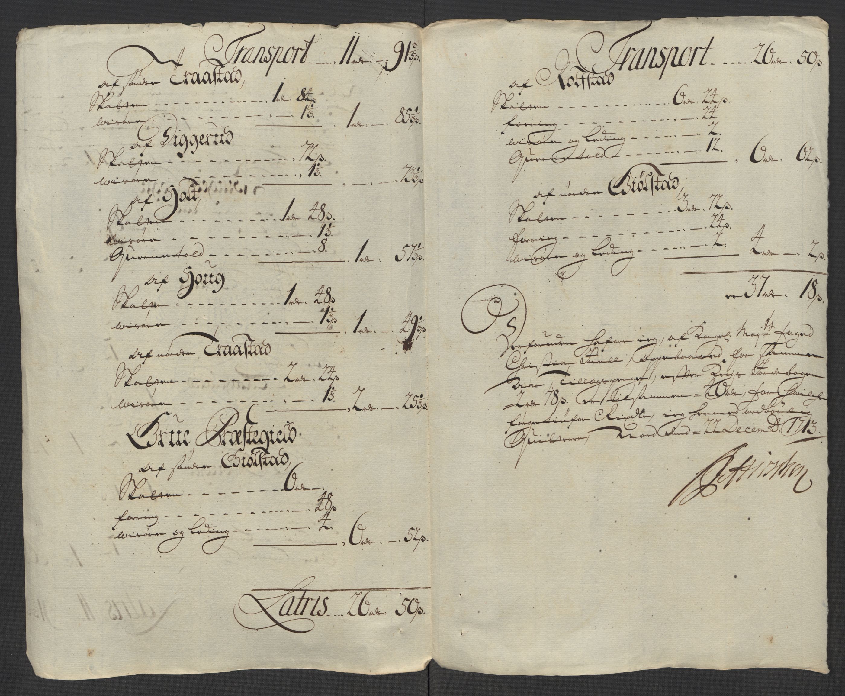 Rentekammeret inntil 1814, Reviderte regnskaper, Fogderegnskap, RA/EA-4092/R13/L0850: Fogderegnskap Solør, Odal og Østerdal, 1713, p. 382