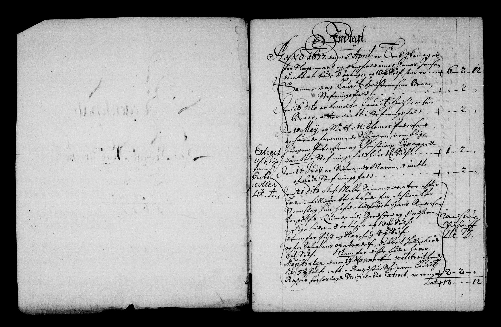 Rentekammeret inntil 1814, Reviderte regnskaper, Stiftamtstueregnskaper, Trondheim stiftamt og Nordland amt, AV/RA-EA-6044/R/Re/L0056: Trondheim stiftamt og Nordland amt, 1675-1679