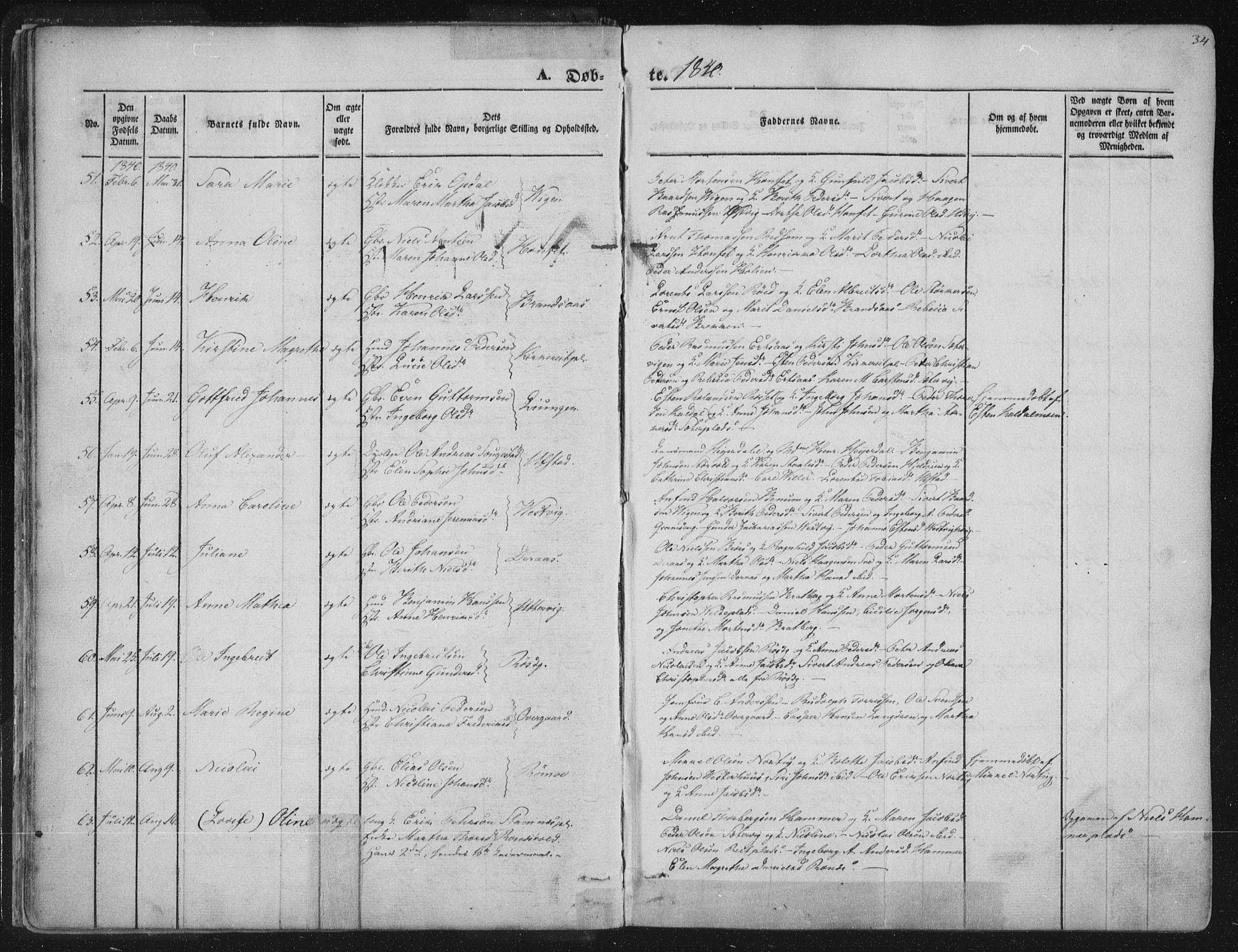 Ministerialprotokoller, klokkerbøker og fødselsregistre - Nord-Trøndelag, AV/SAT-A-1458/741/L0392: Parish register (official) no. 741A06, 1836-1848, p. 34