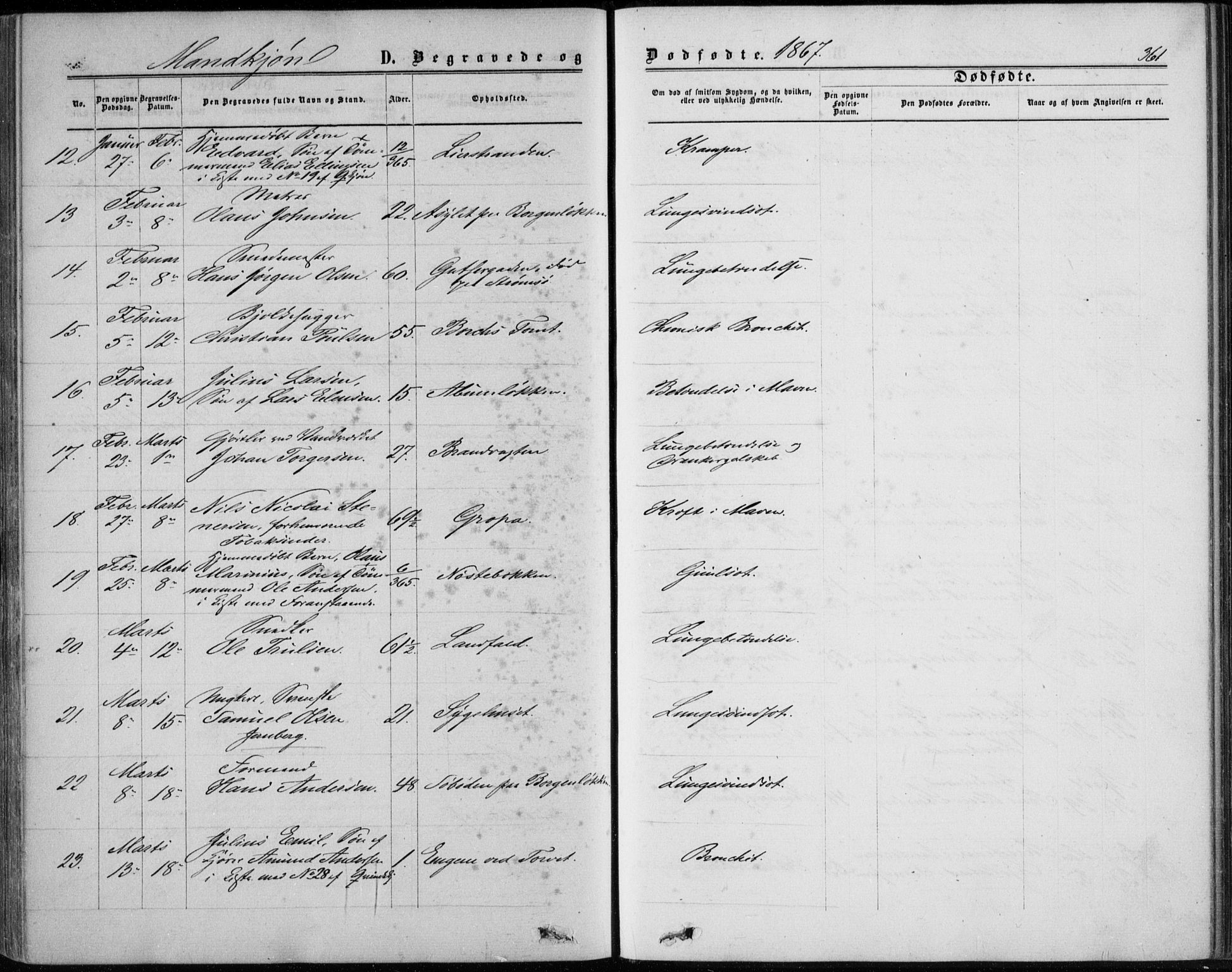 Bragernes kirkebøker, AV/SAKO-A-6/F/Fb/L0003: Parish register (official) no. II 3, 1860-1868, p. 361