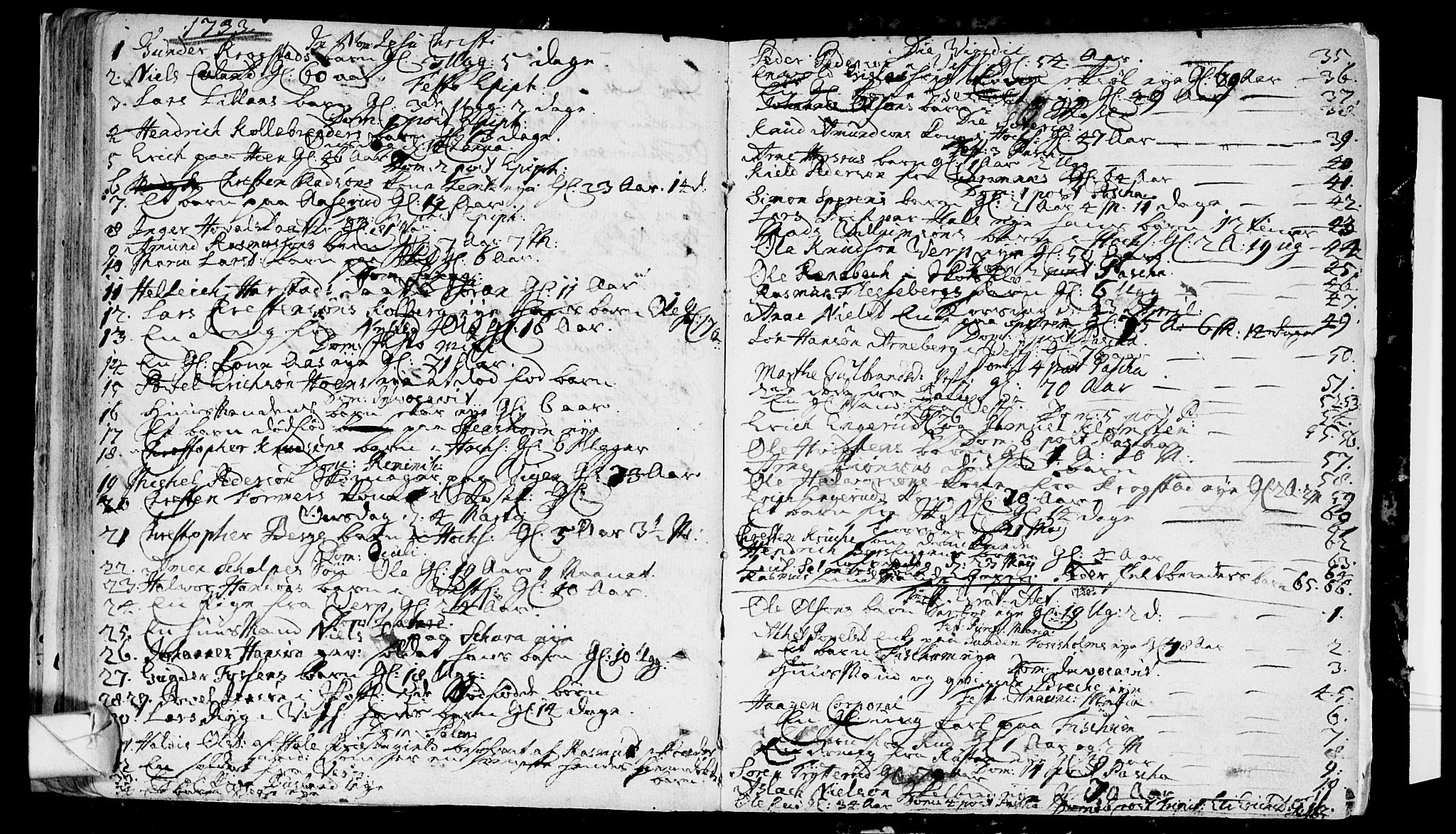 Eiker kirkebøker, SAKO/A-4/F/Fa/L0006: Parish register (official) no. I 6 /1, 1705-1733