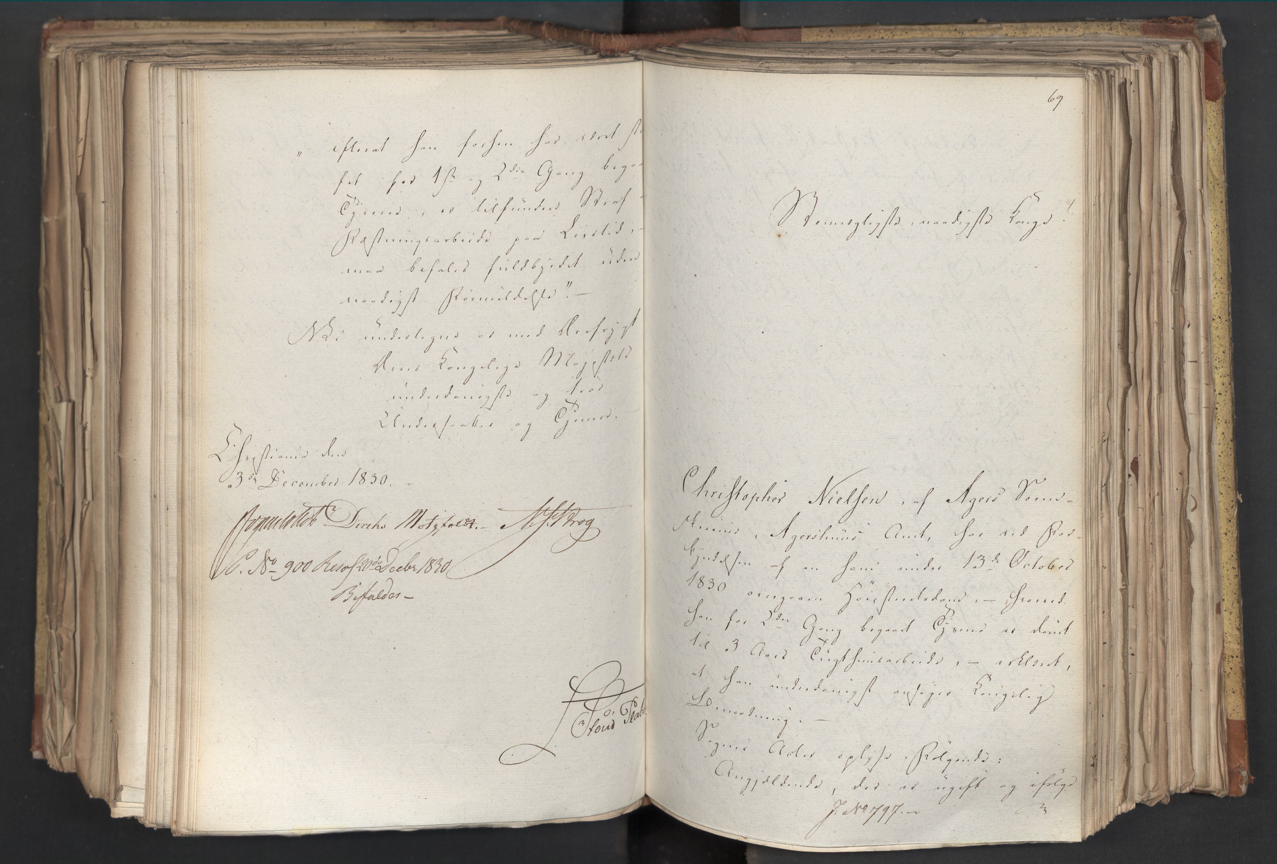 Statsrådsavdelingen i Stockholm, AV/RA-S-1003/D/Da/L0068: Regjeringsinnstillinger nr. 660-876, 1830, p. 480