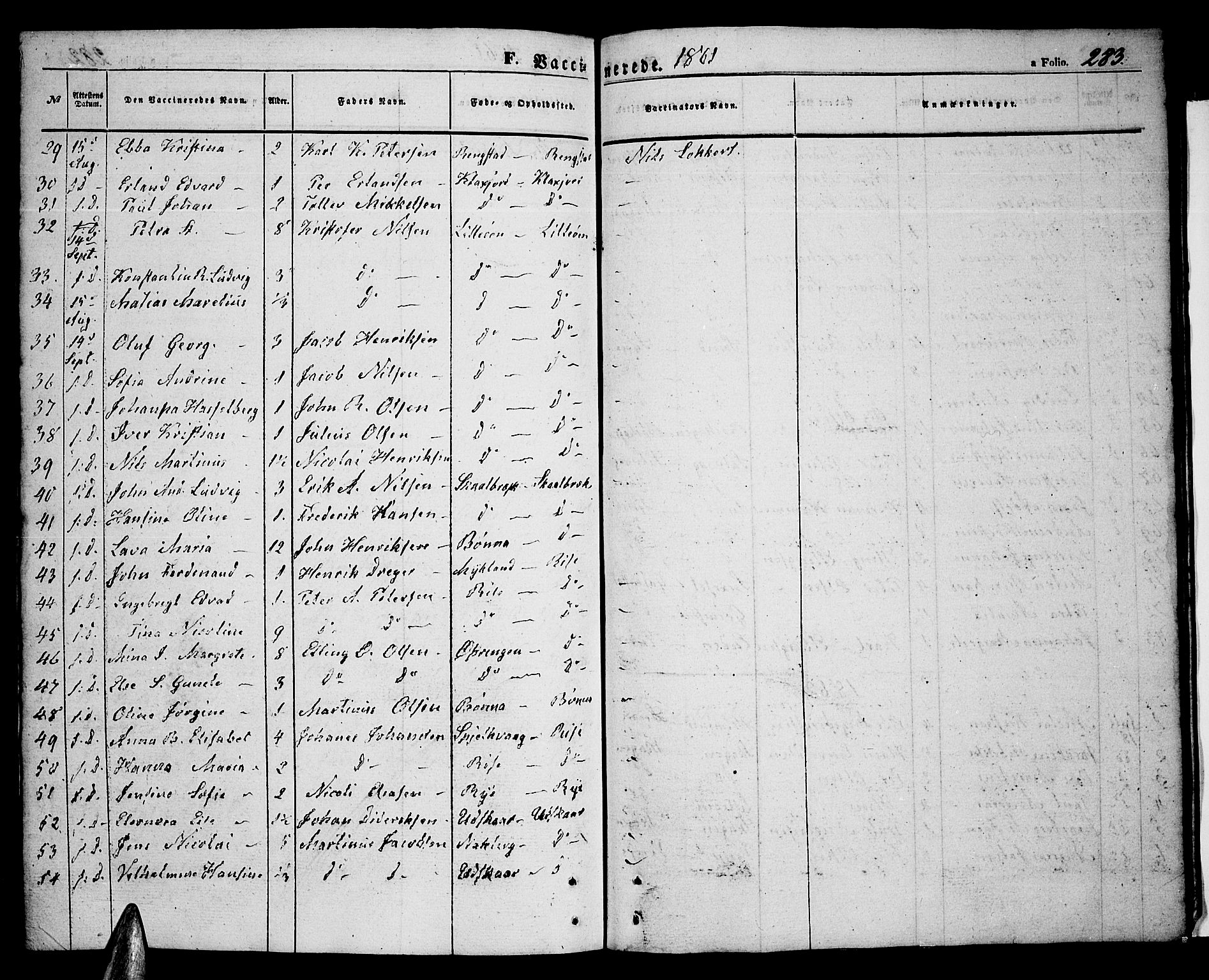 Ministerialprotokoller, klokkerbøker og fødselsregistre - Nordland, AV/SAT-A-1459/891/L1313: Parish register (copy) no. 891C02, 1856-1870, p. 283