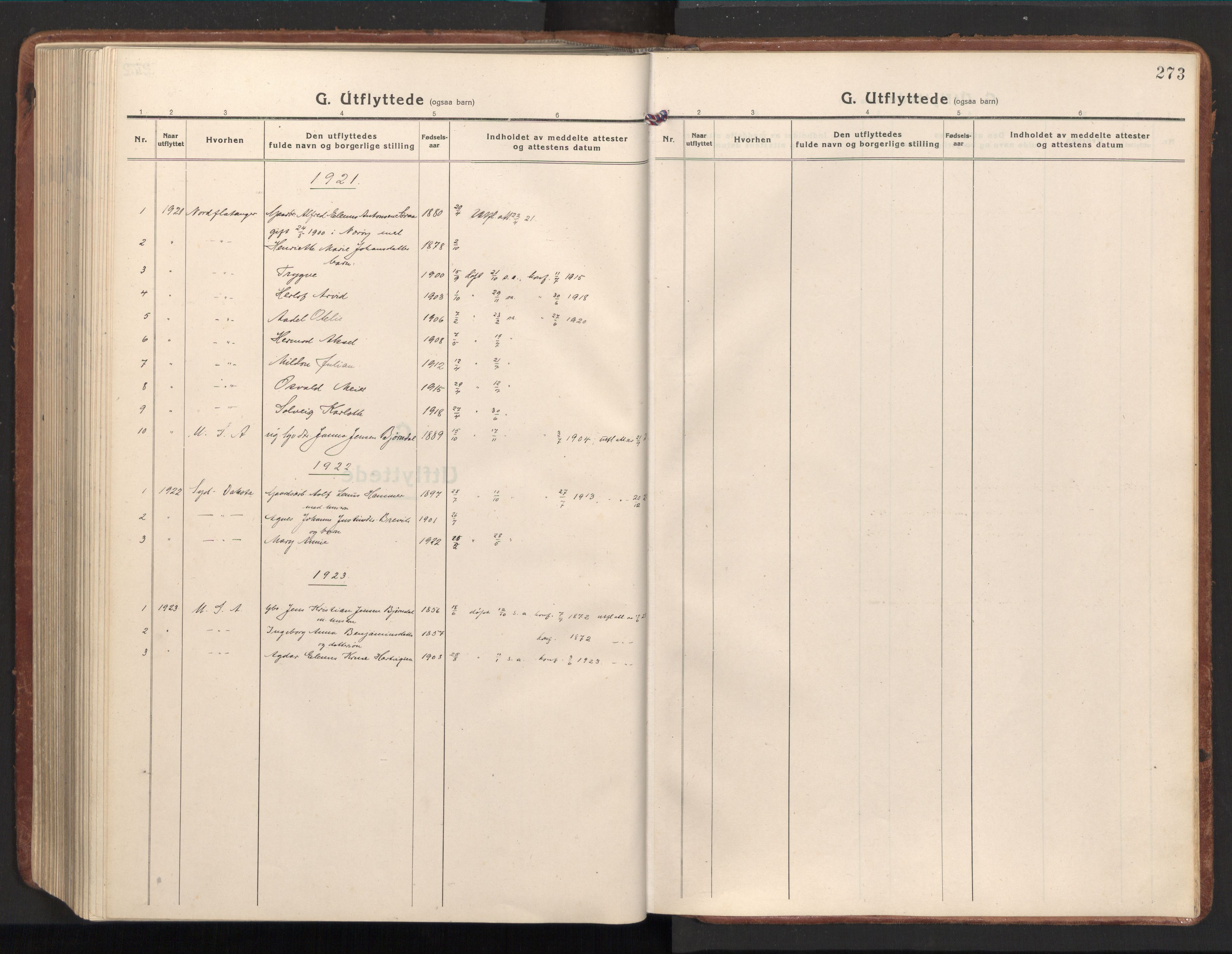 Ministerialprotokoller, klokkerbøker og fødselsregistre - Nord-Trøndelag, SAT/A-1458/784/L0678: Parish register (official) no. 784A13, 1921-1938, p. 273