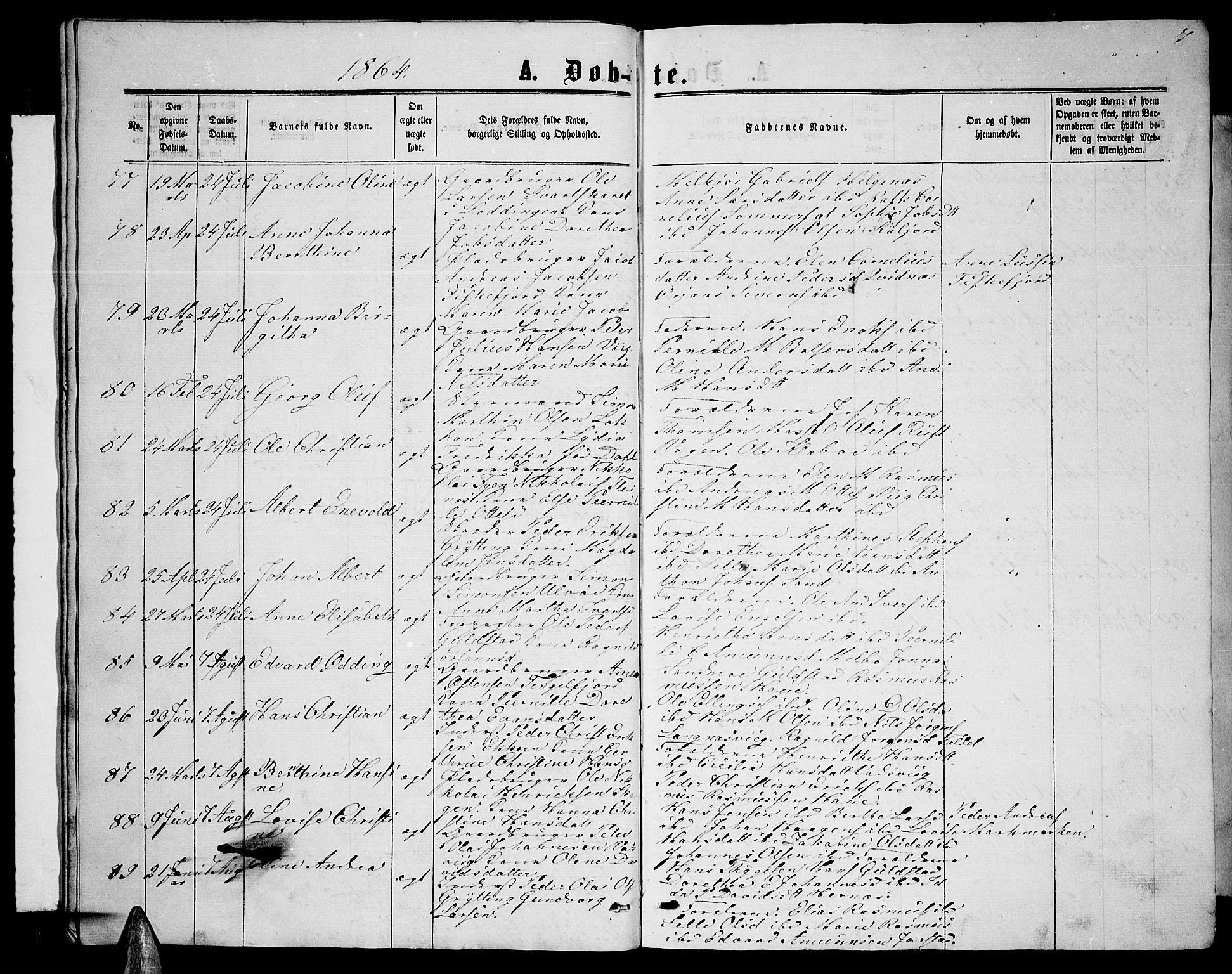 Ministerialprotokoller, klokkerbøker og fødselsregistre - Nordland, AV/SAT-A-1459/888/L1266: Parish register (copy) no. 888C04, 1864-1877, p. 7