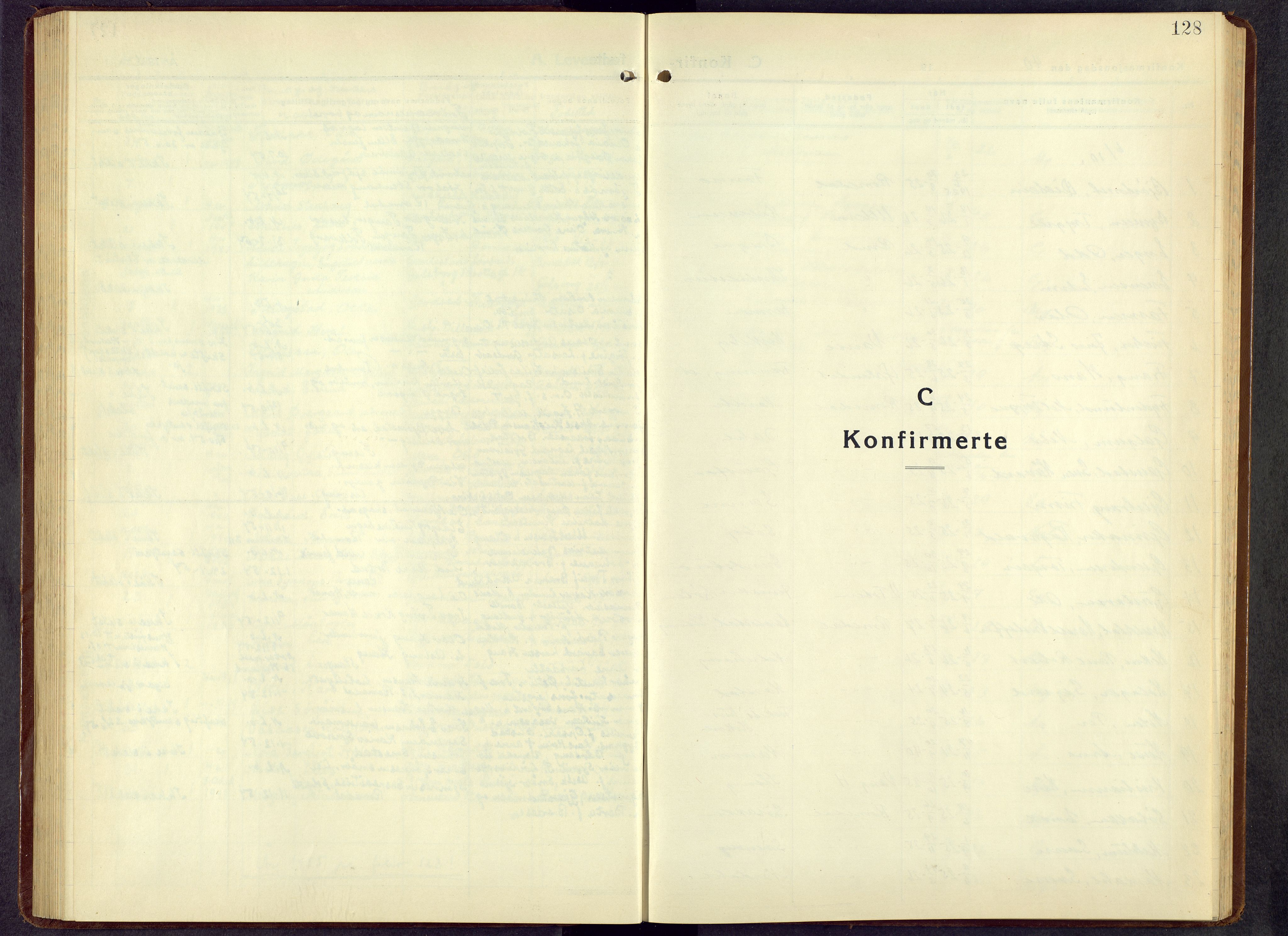 Romedal prestekontor, SAH/PREST-004/L/L0016: Parish register (copy) no. 16, 1940-1958, p. 128