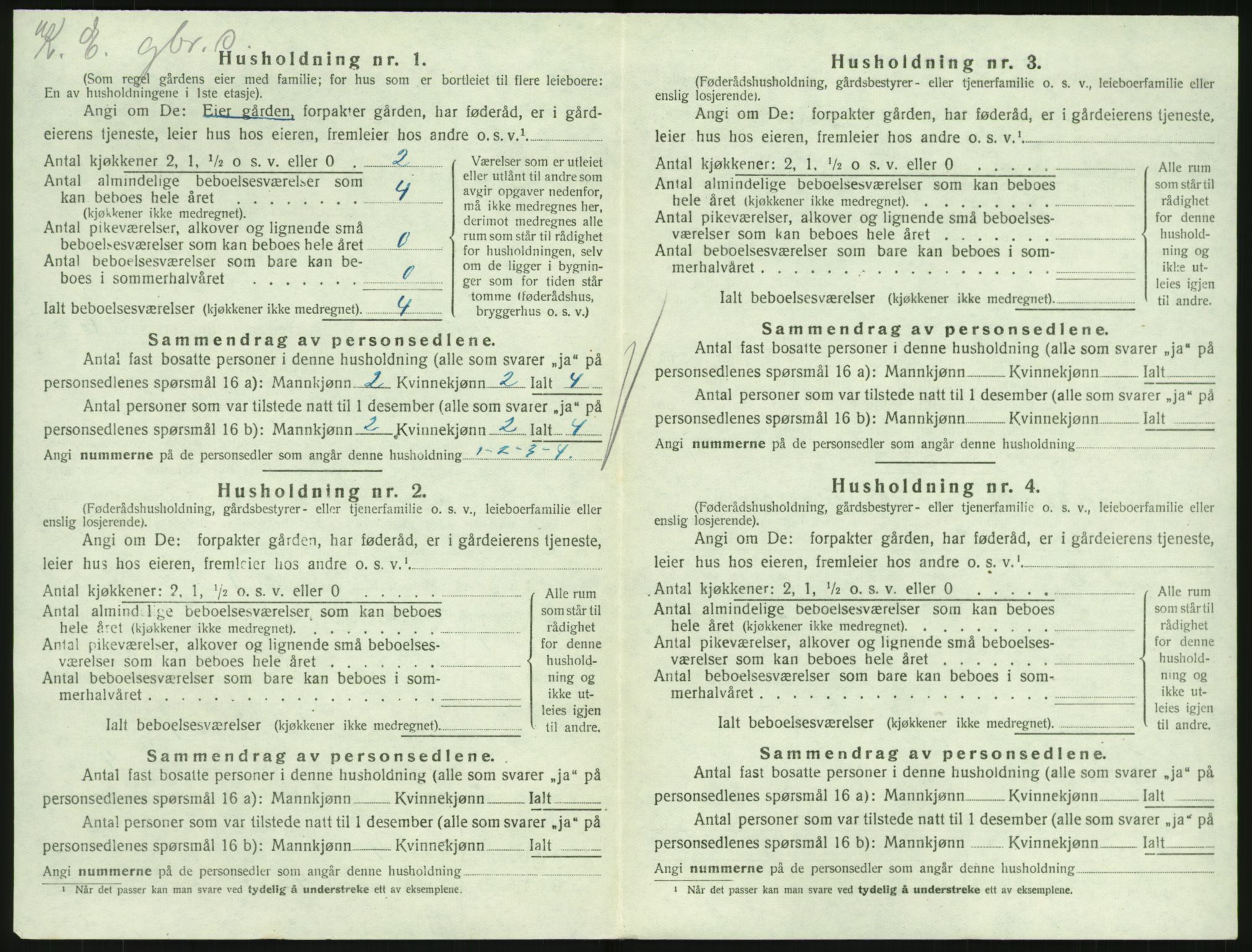 SAKO, 1920 census for Hedrum, 1920, p. 1196