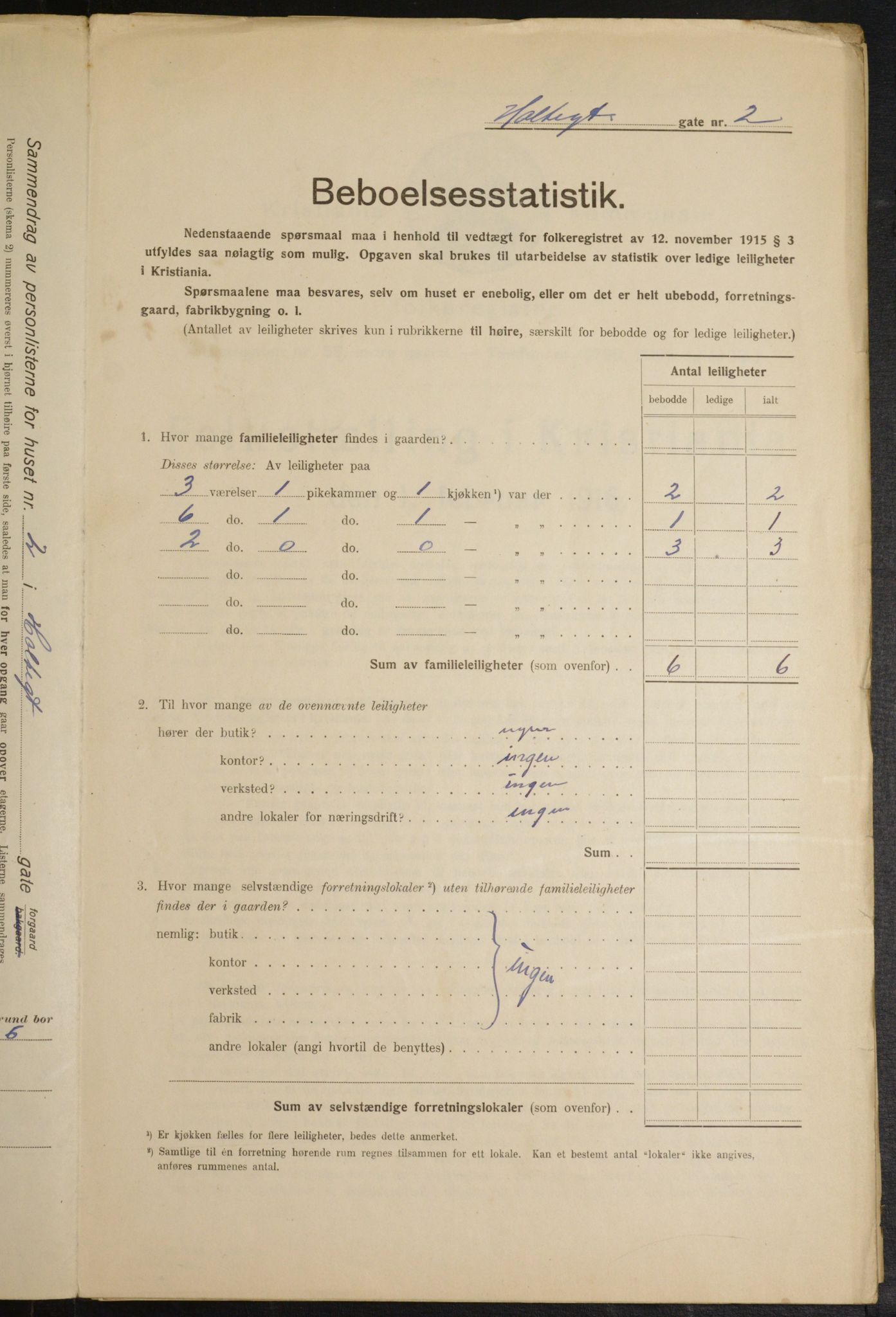 OBA, Municipal Census 1916 for Kristiania, 1916, p. 41788