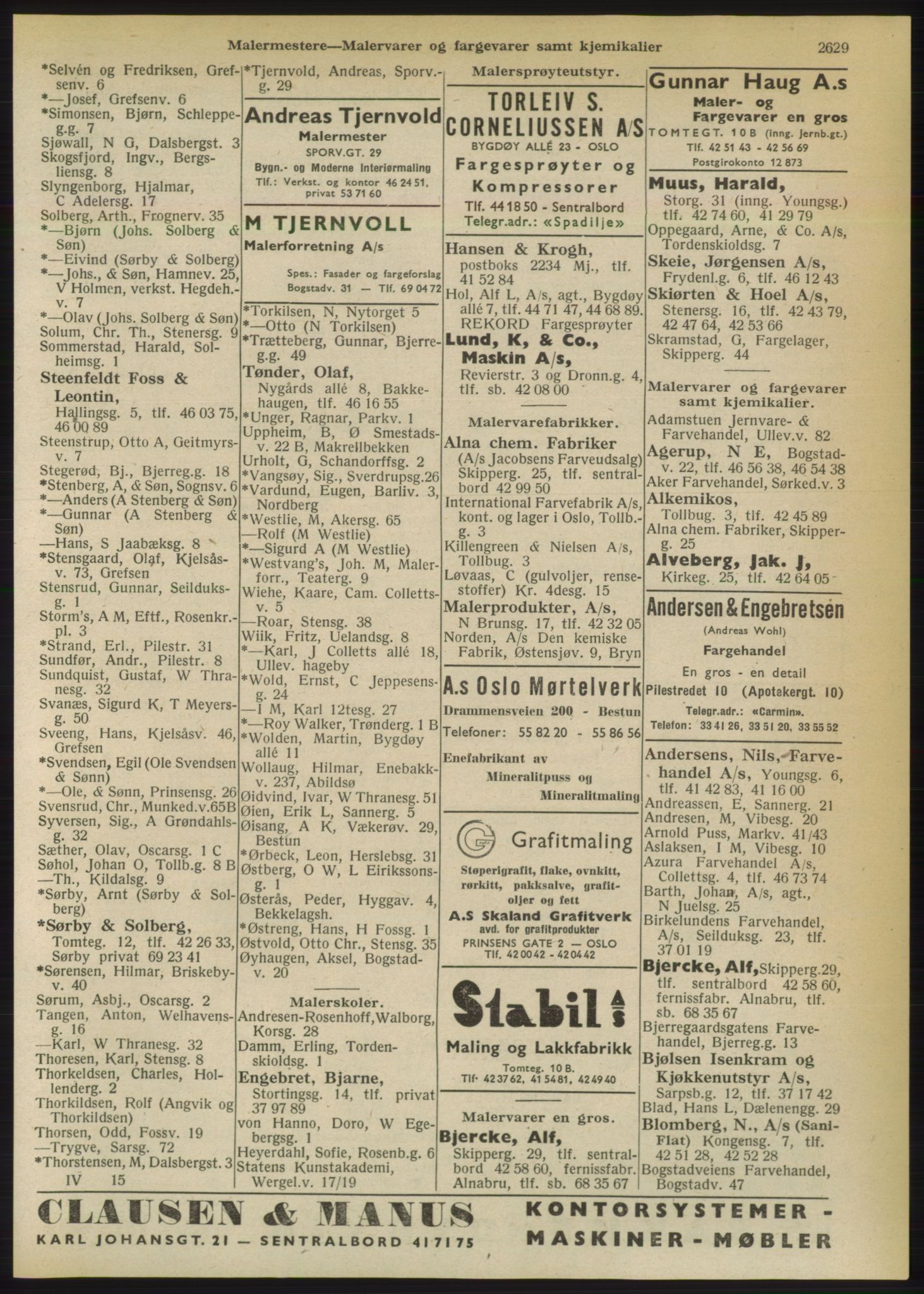 Kristiania/Oslo adressebok, PUBL/-, 1950, p. 2629