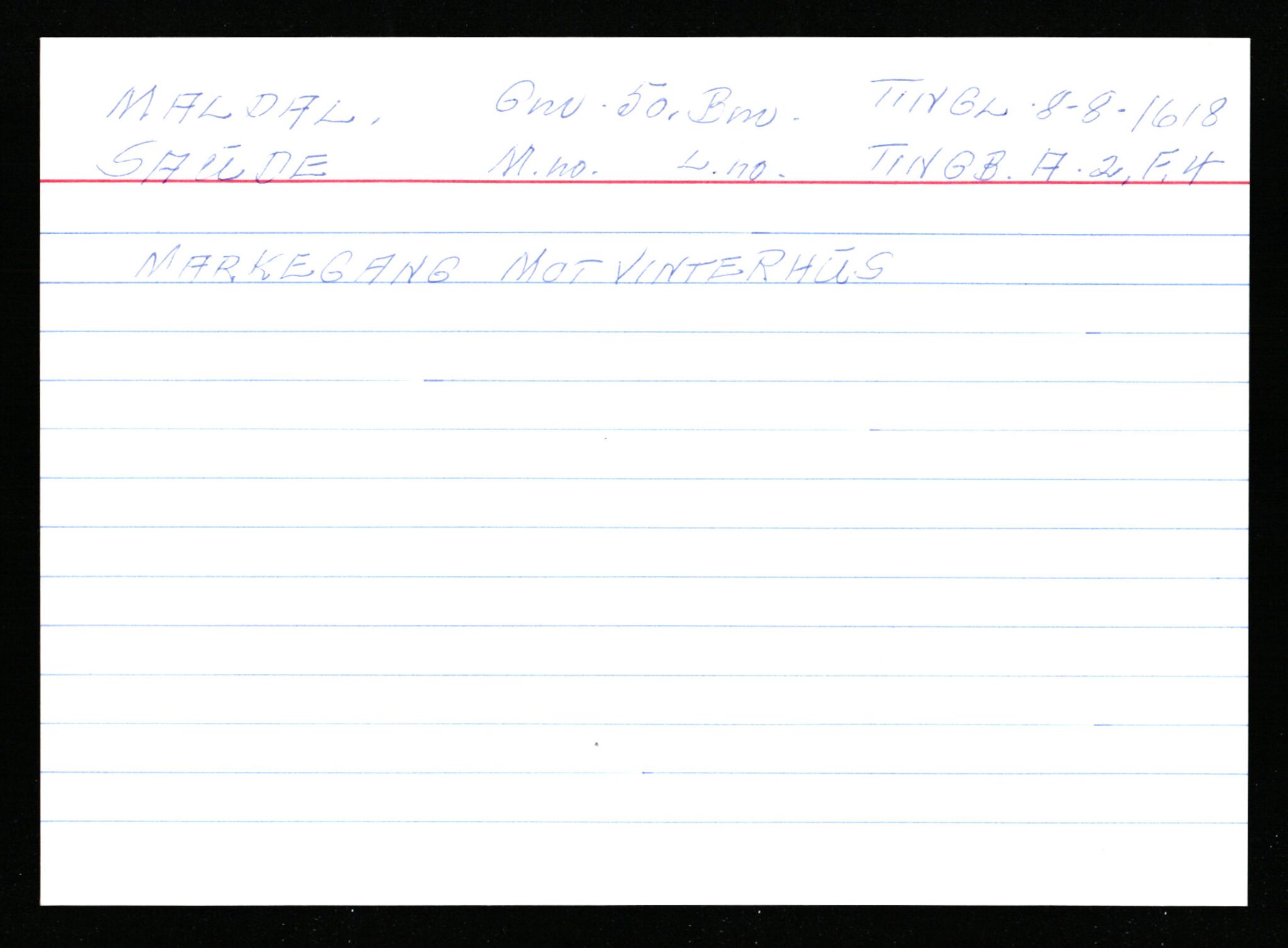 Statsarkivet i Stavanger, AV/SAST-A-101971/03/Y/Ym/L0037: Åstedskort sortert etter gårdsnavn: Lædre - Mauland, 1600-1950, p. 232