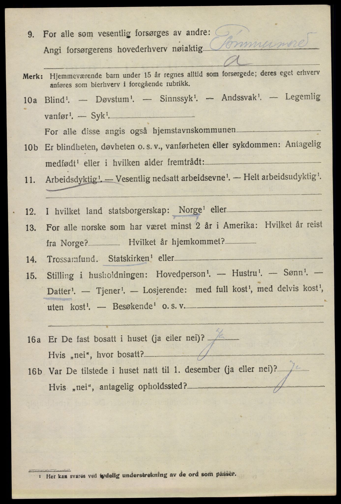 SAO, 1920 census for Eidsberg, 1920, p. 3176