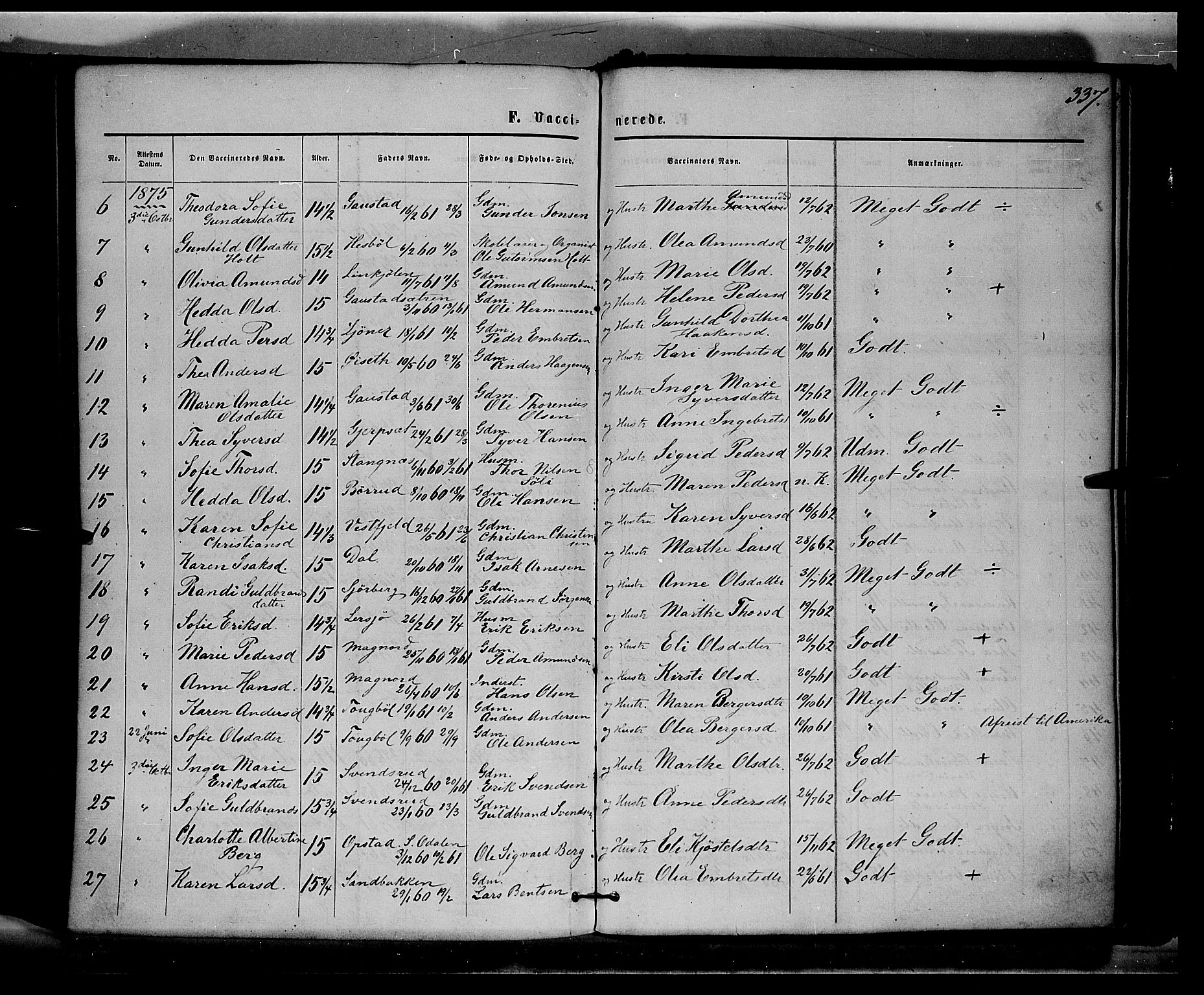 Eidskog prestekontor, AV/SAH-PREST-026/H/Ha/Haa/L0002: Parish register (official) no. 2, 1867-1878, p. 337