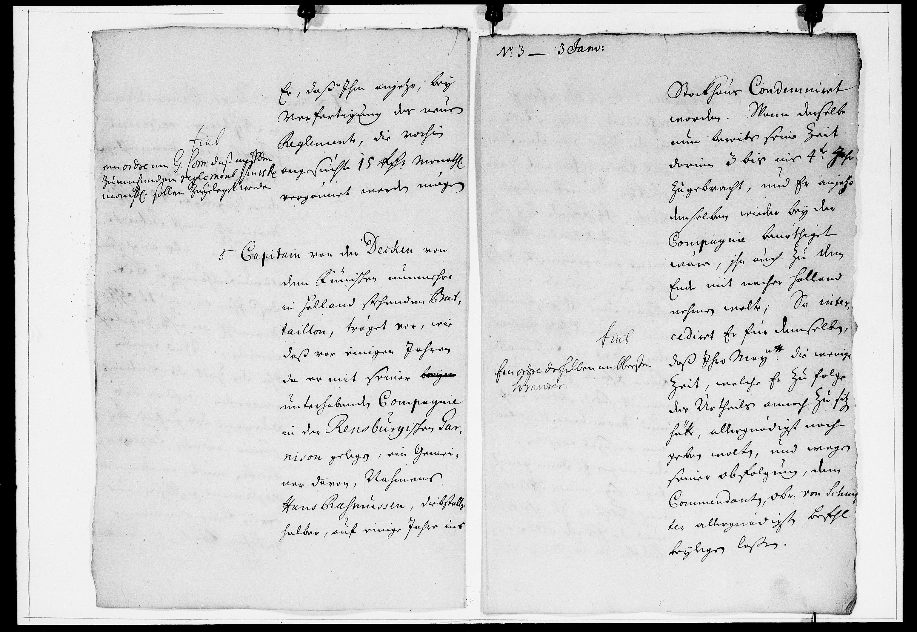 Krigskollegiet, Krigskancelliet, DRA/A-0006/-/0929-0933: Refererede sager, 1702, p. 11
