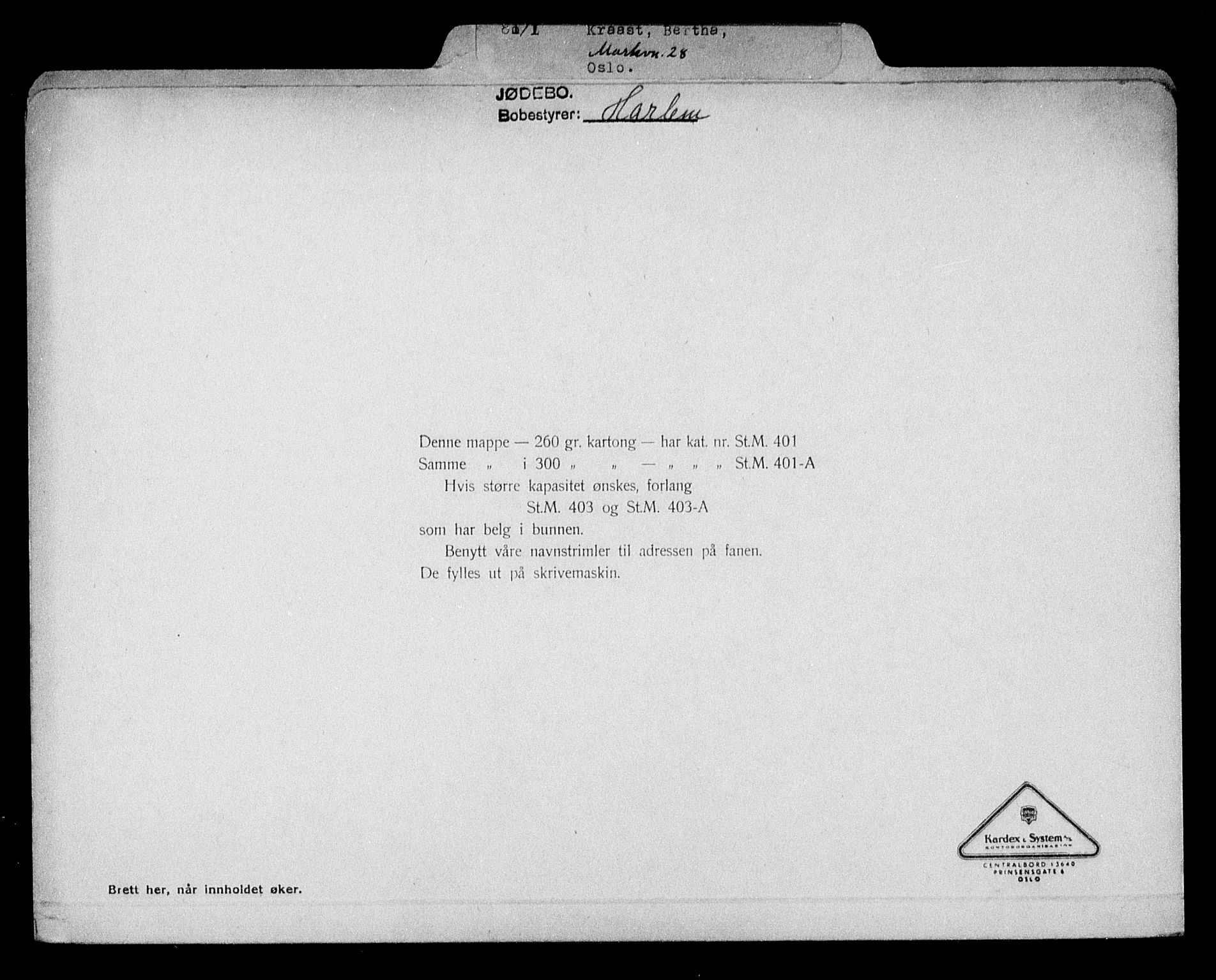 Justisdepartementet, Tilbakeføringskontoret for inndratte formuer, AV/RA-S-1564/H/Hc/Hcc/L0954: --, 1945-1947, p. 306