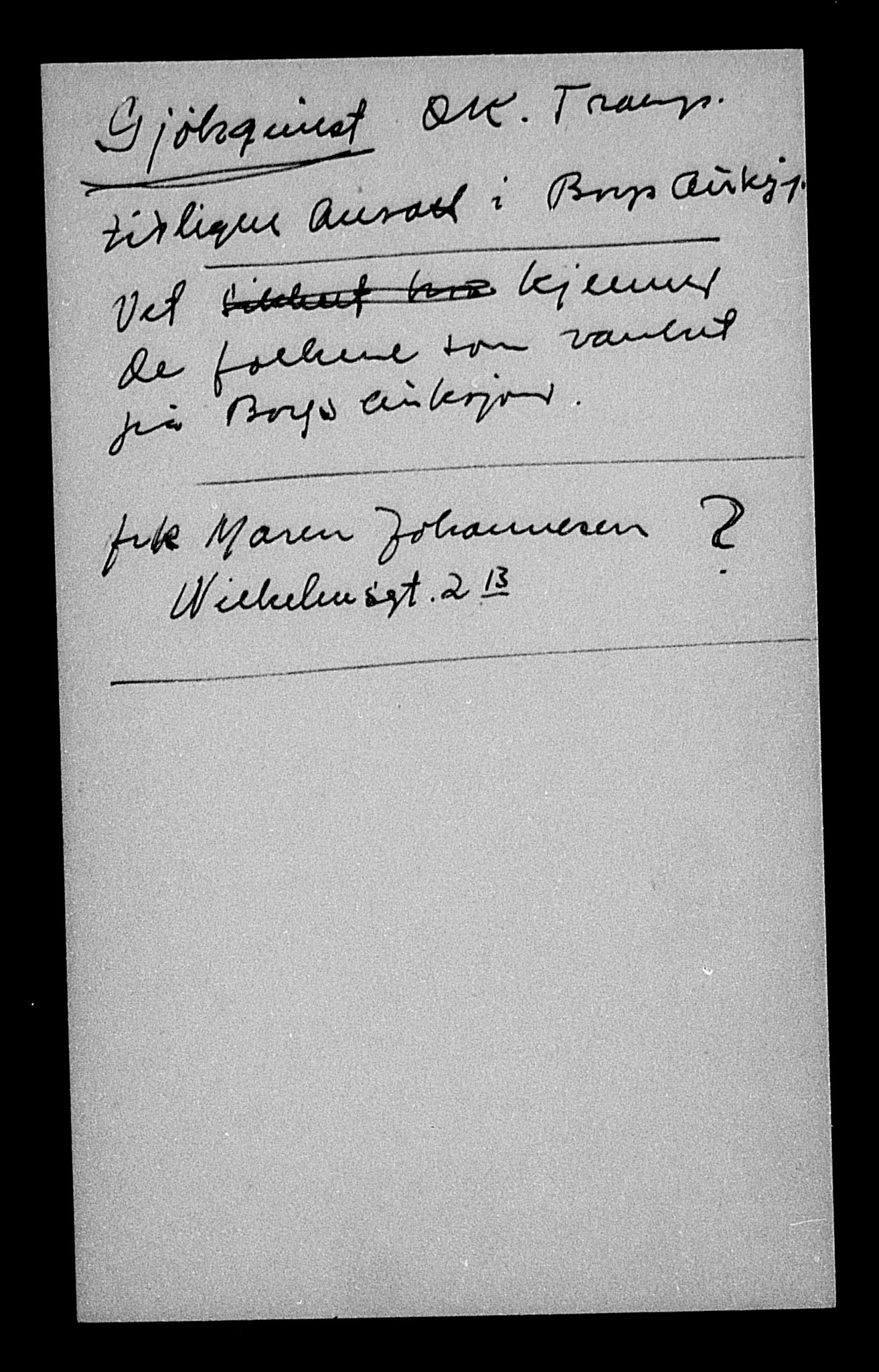 Justisdepartementet, Tilbakeføringskontoret for inndratte formuer, AV/RA-S-1564/H/Hc/Hcc/L0923: --, 1945-1947, p. 160