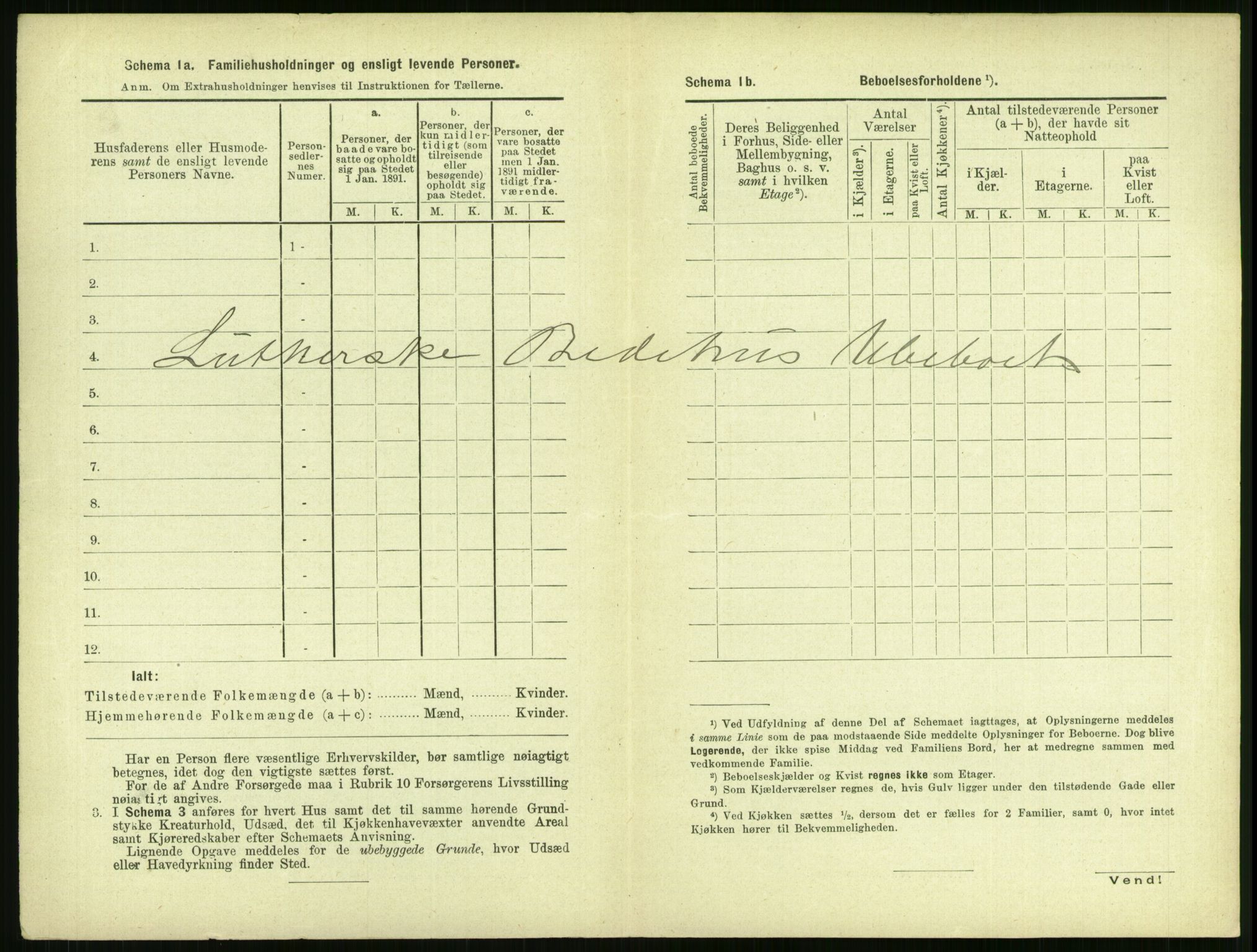 RA, 1891 census for 0805 Porsgrunn, 1891, p. 290