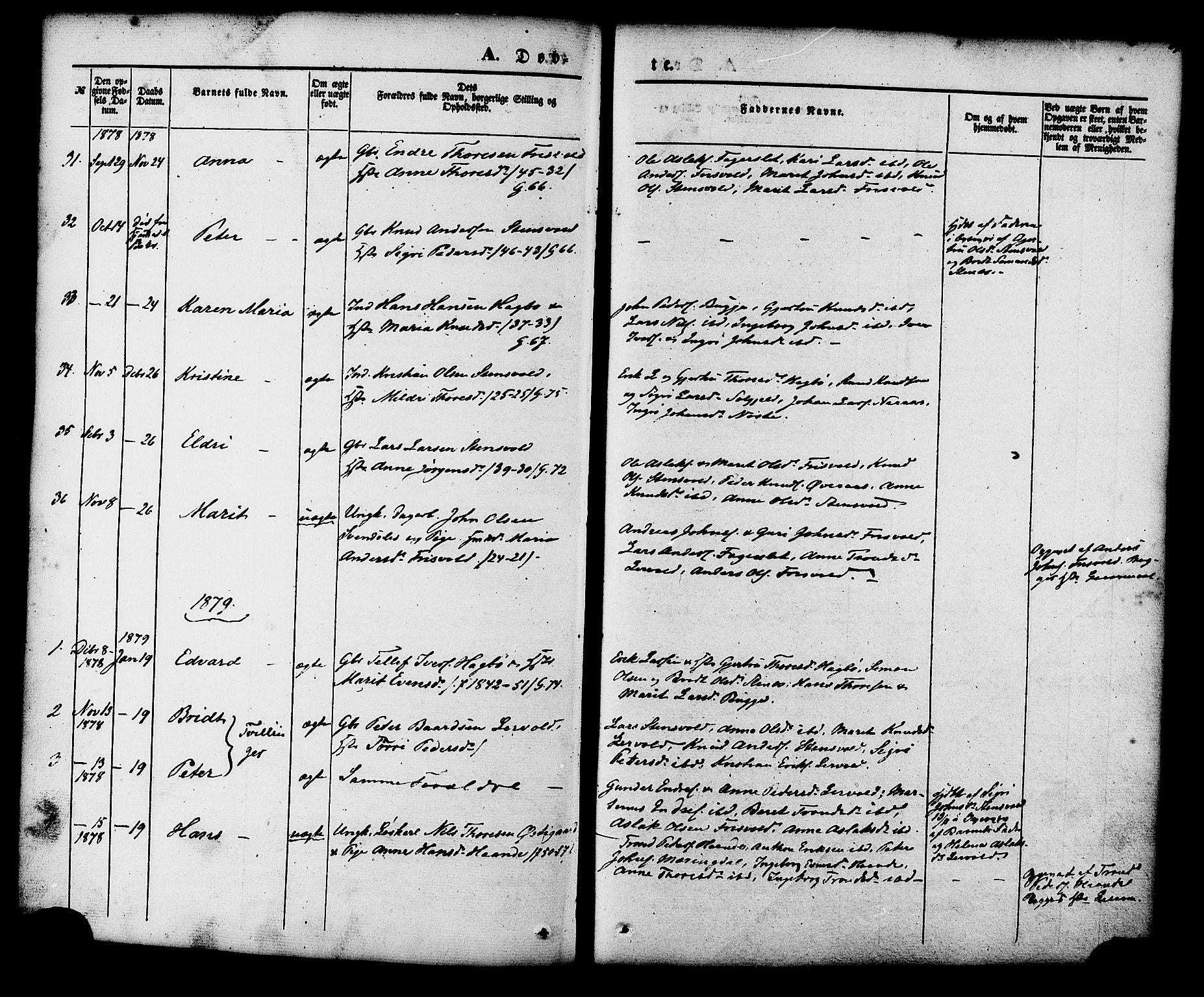 Ministerialprotokoller, klokkerbøker og fødselsregistre - Møre og Romsdal, AV/SAT-A-1454/552/L0637: Parish register (official) no. 552A01, 1845-1879, p. 89