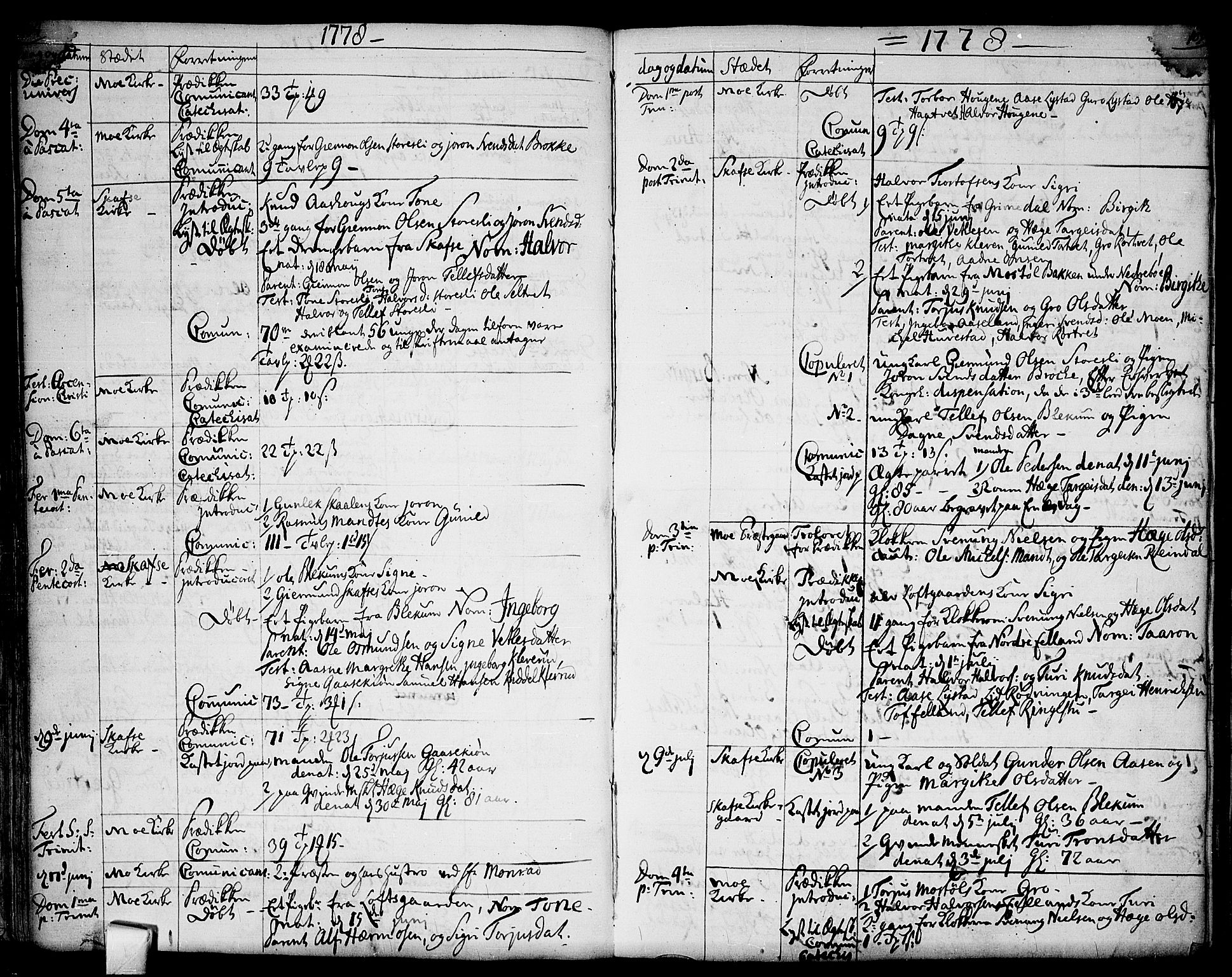Mo kirkebøker, AV/SAKO-A-286/F/Fa/L0002: Parish register (official) no. I 2, 1766-1799, p. 104-105