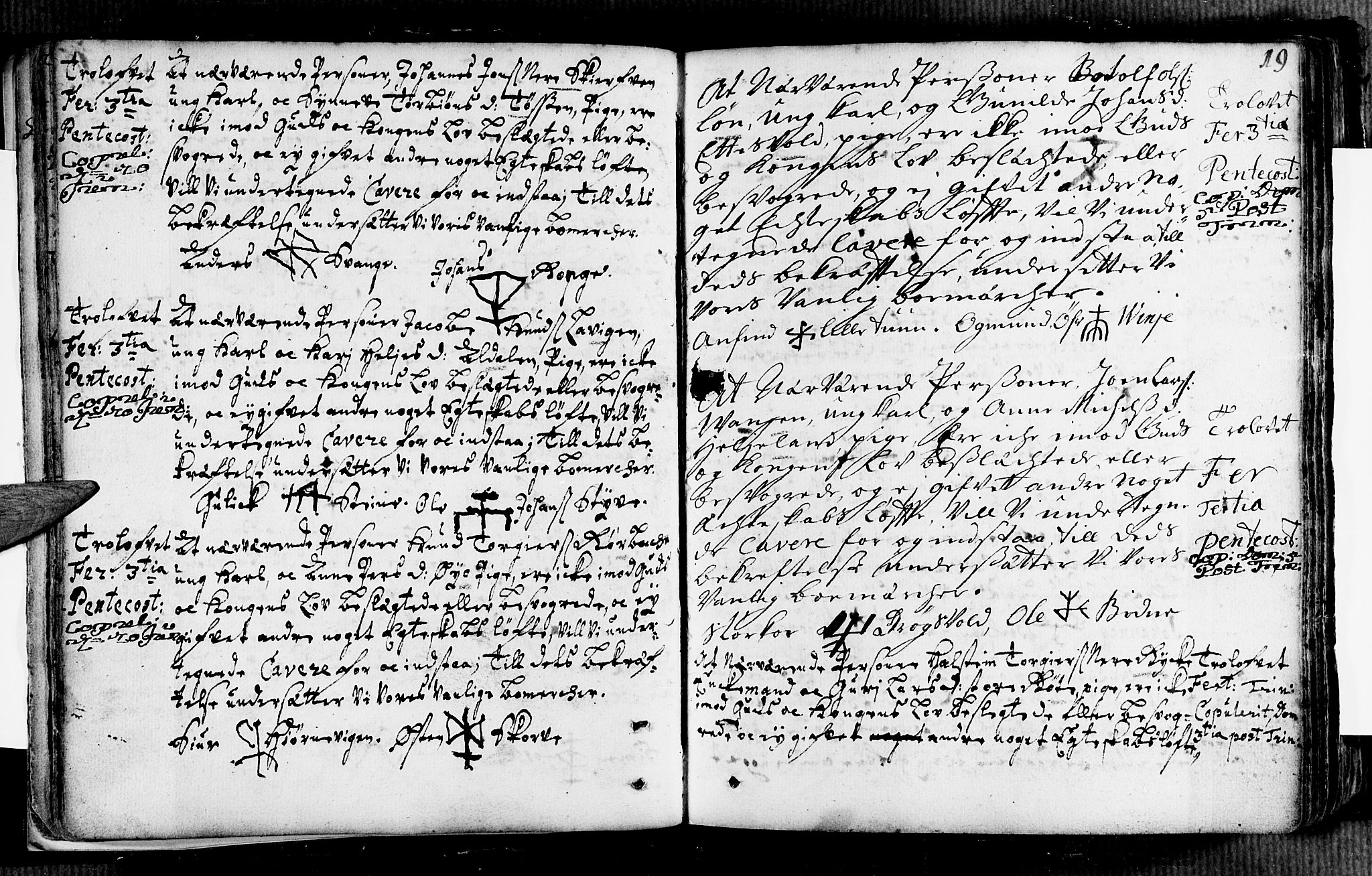 Voss sokneprestembete, SAB/A-79001/H/Haa: Parish register (official) no. A 2, 1709-1730, p. 19