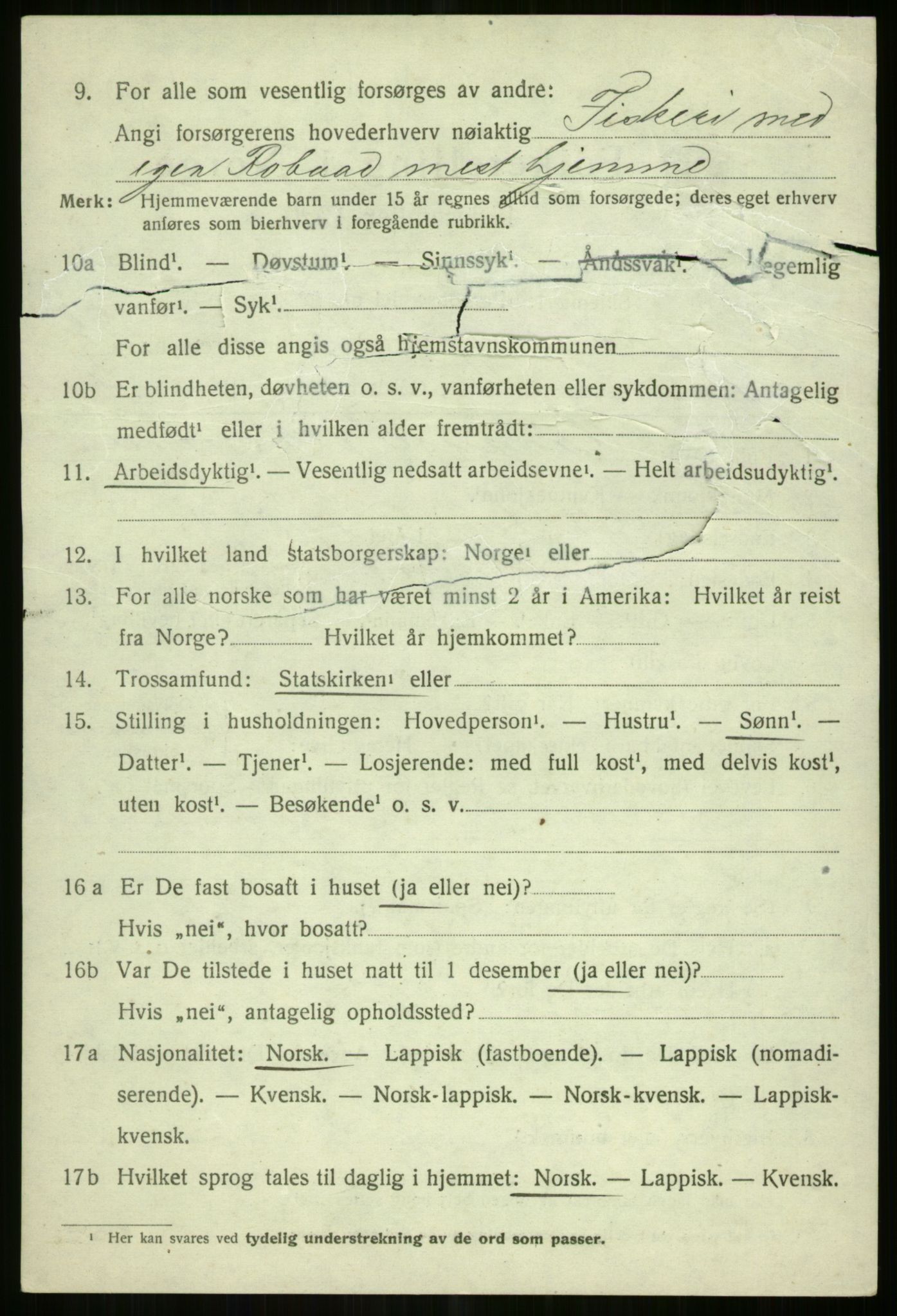 SATØ, 1920 census for Tromsøysund, 1920, p. 11483