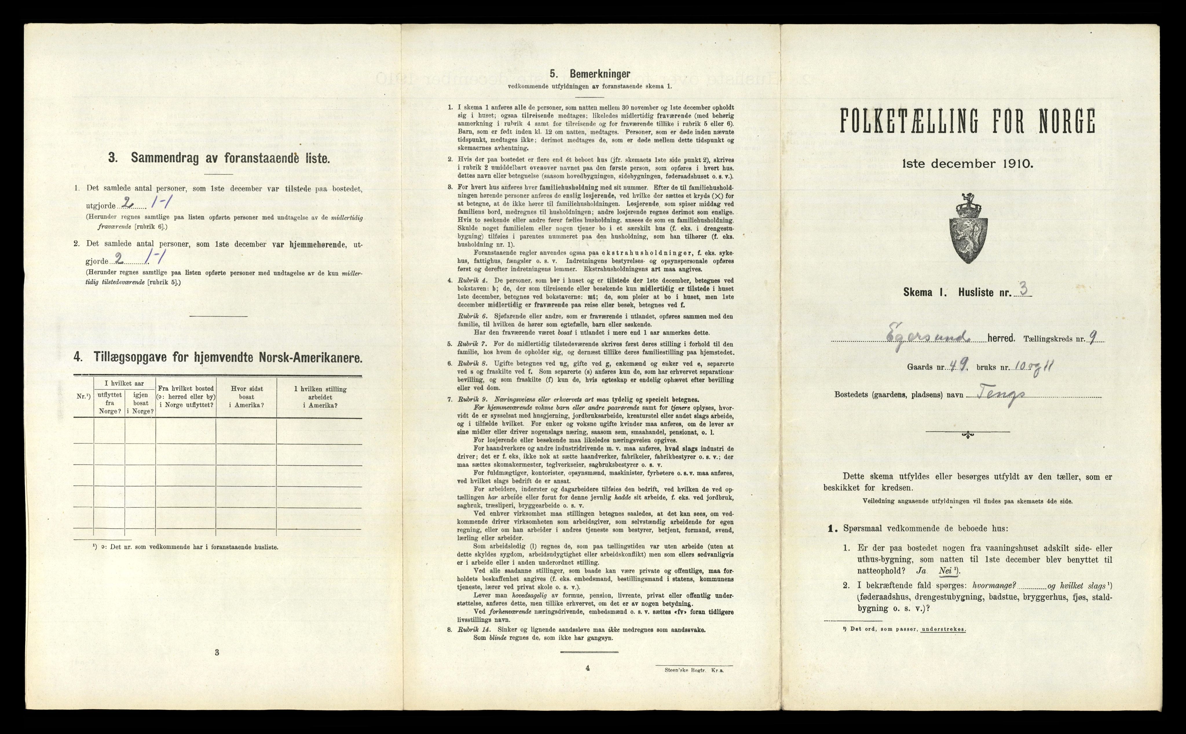 RA, 1910 census for Eigersund, 1910, p. 786