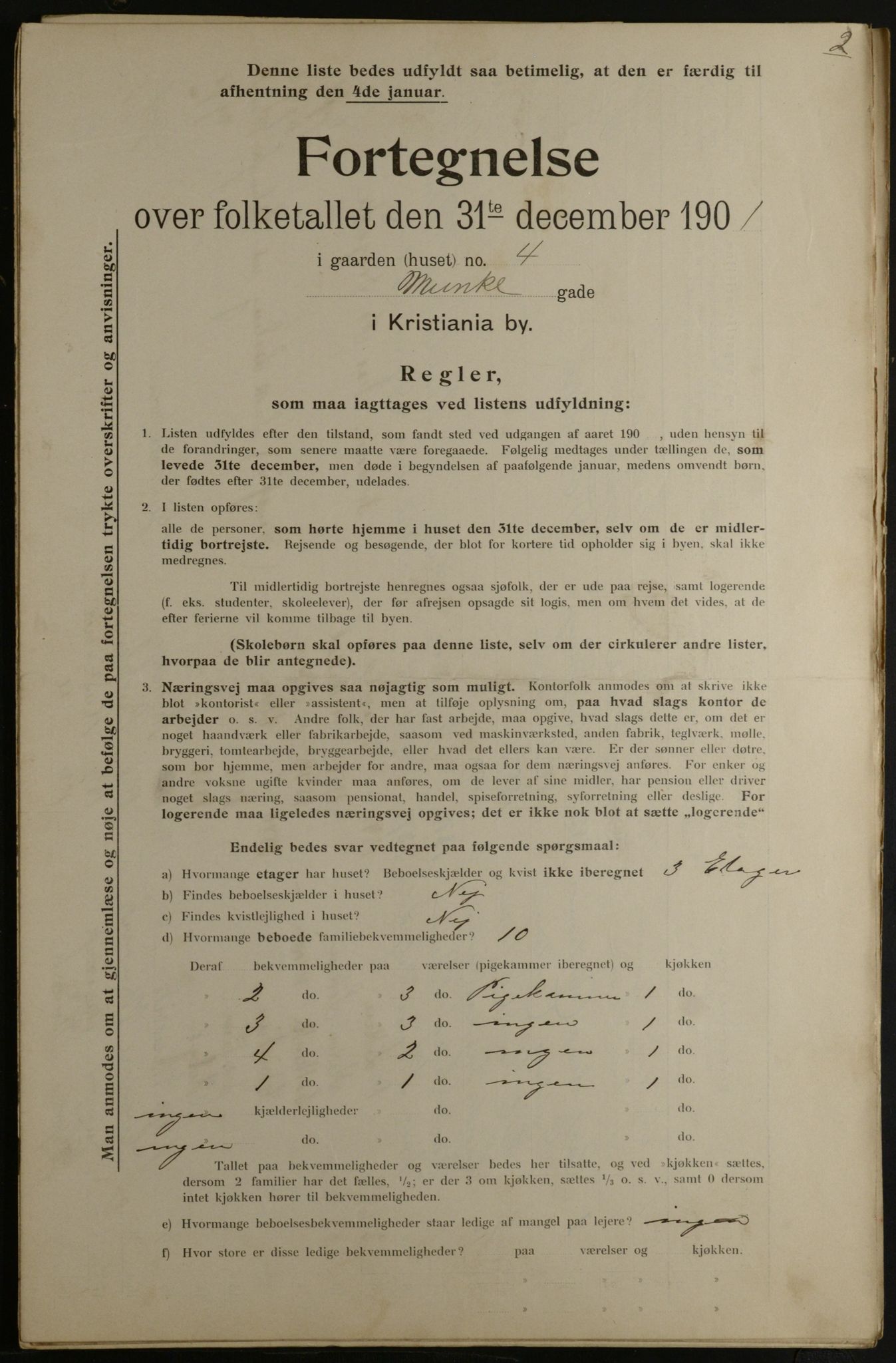 OBA, Municipal Census 1901 for Kristiania, 1901, p. 10436