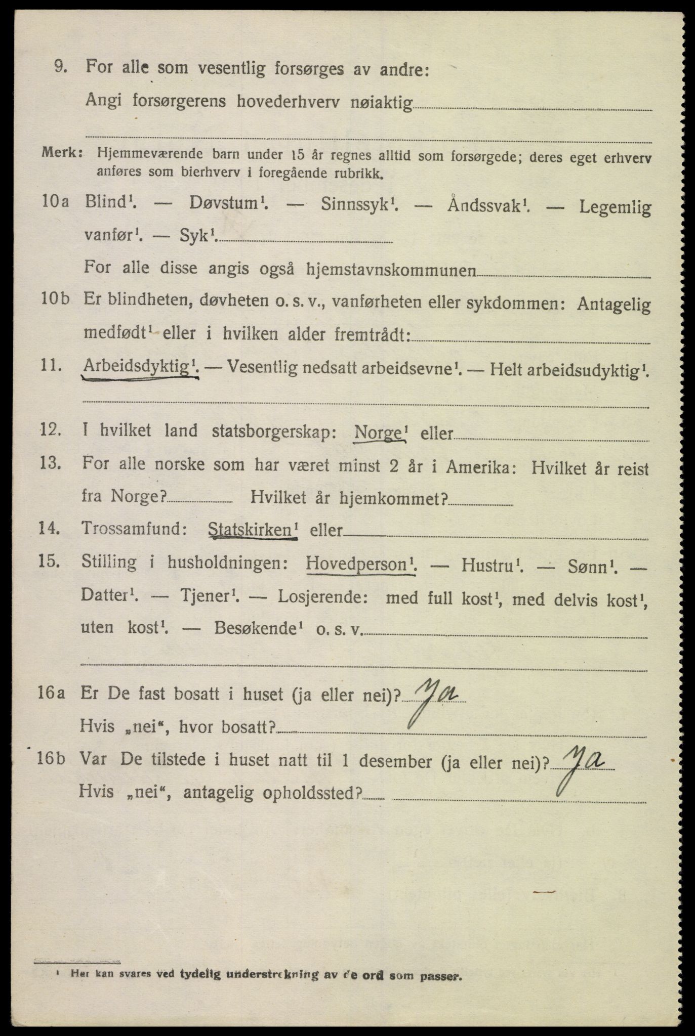 SAK, 1920 census for Greipstad, 1920, p. 871