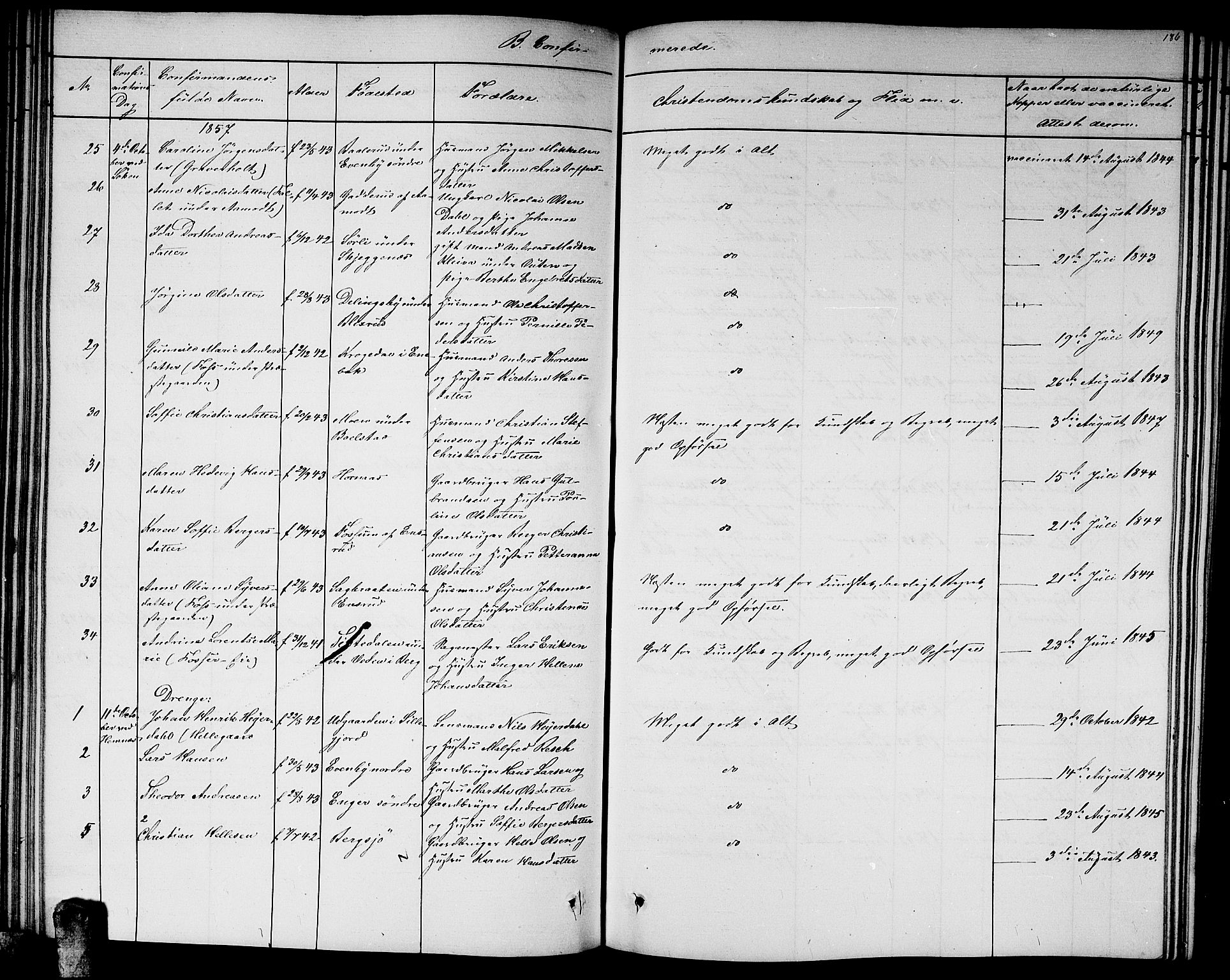 Høland prestekontor Kirkebøker, AV/SAO-A-10346a/G/Ga/L0004: Parish register (copy) no. I 4, 1854-1862, p. 186