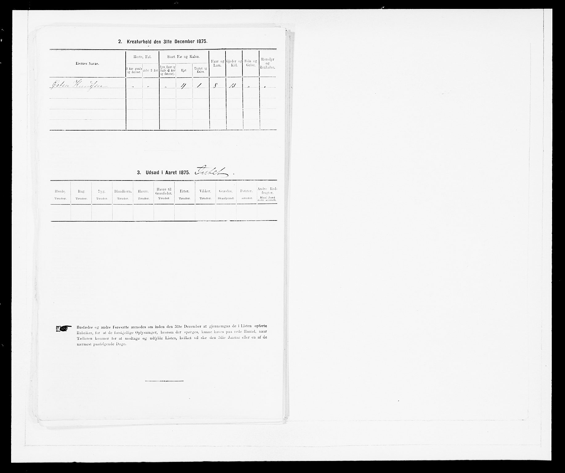 SAB, 1875 census for 1429P Ytre Holmedal, 1875, p. 1232