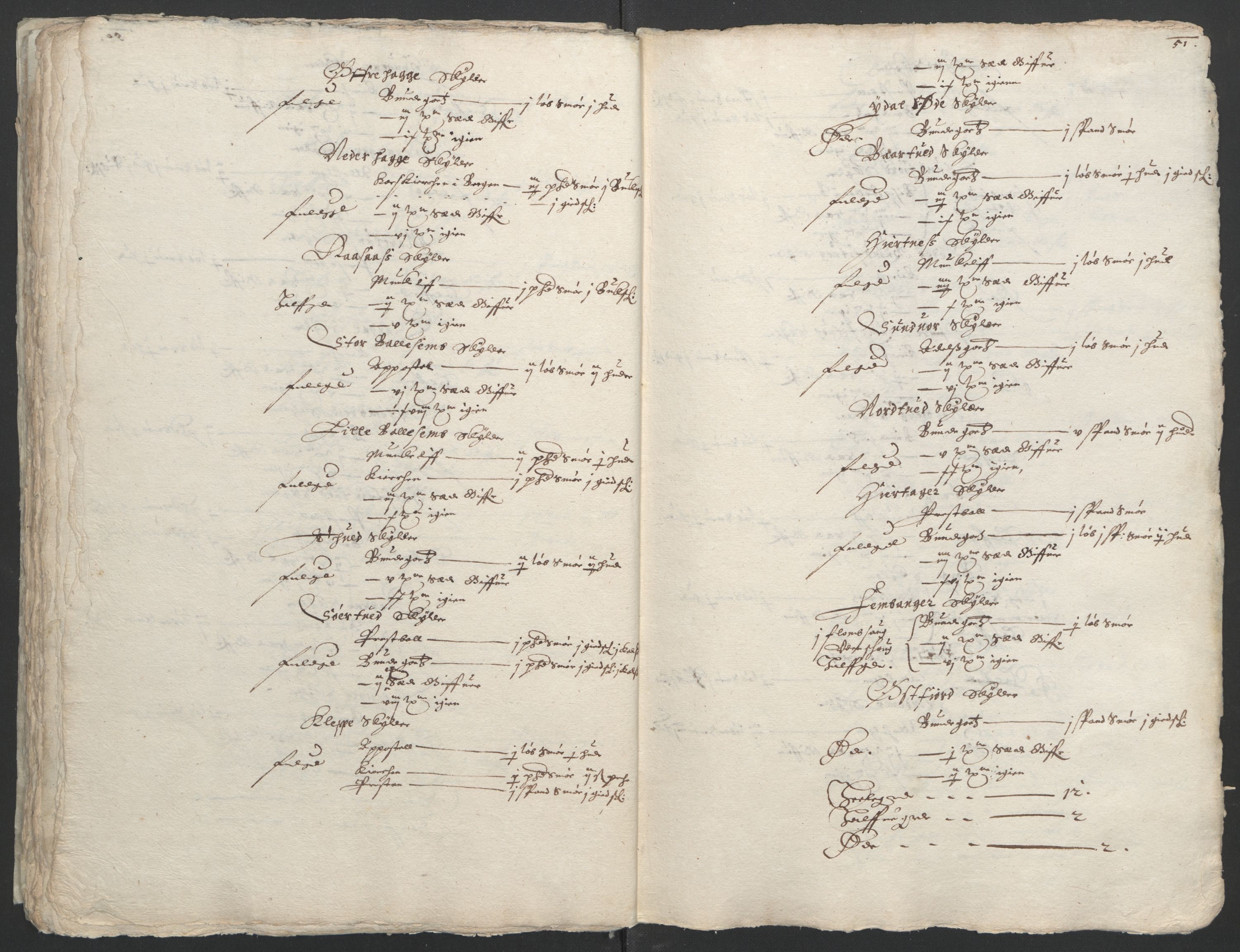 Stattholderembetet 1572-1771, AV/RA-EA-2870/Ek/L0004/0001: Jordebøker til utlikning av garnisonsskatt 1624-1626: / Jordebøker for Bergenhus len, 1626, p. 55