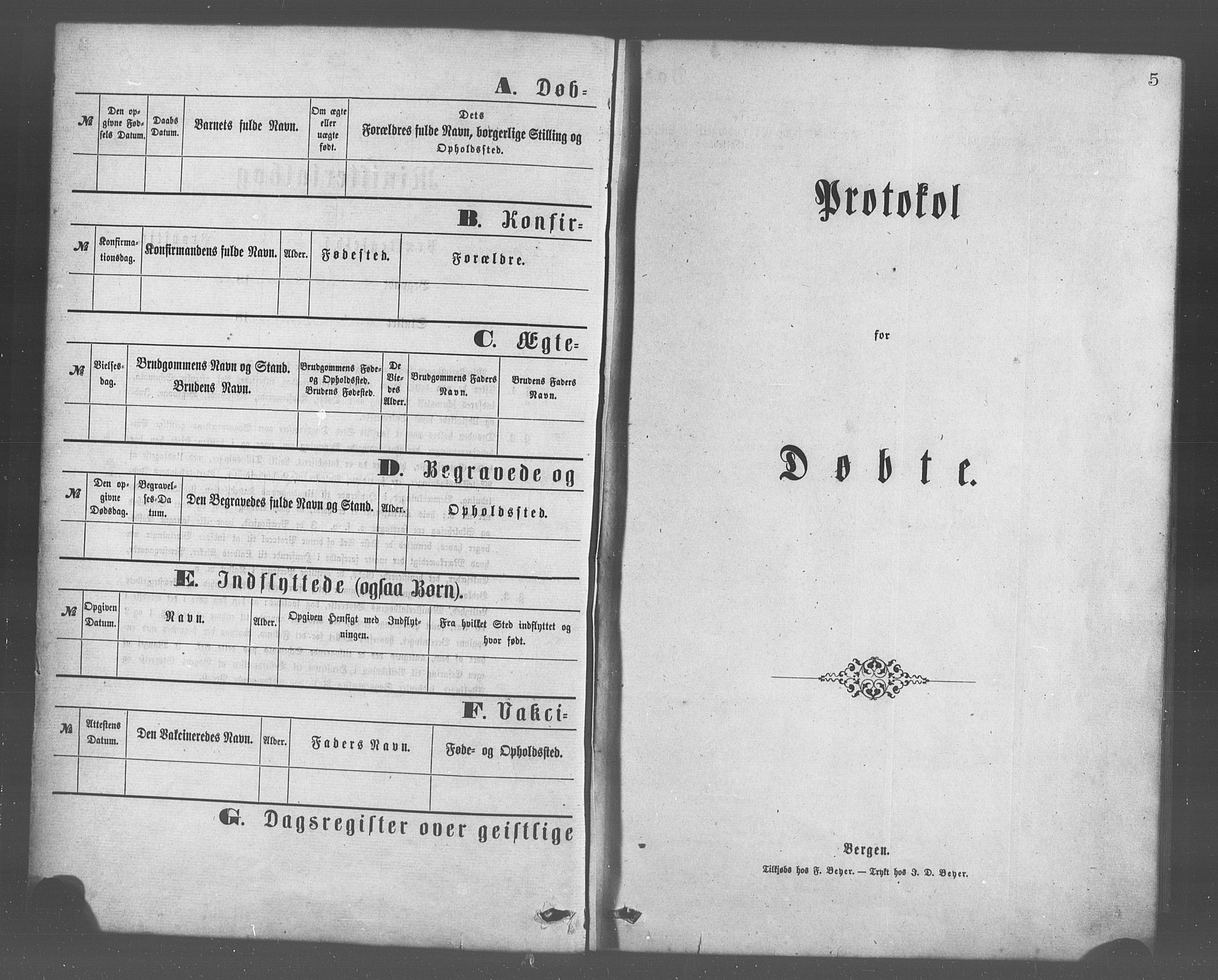 Skånevik sokneprestembete, SAB/A-77801/H/Haa: Parish register (official) no. A 6, 1869-1878, p. 5