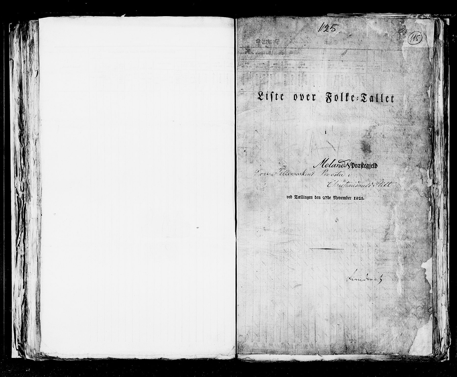 RA, Census 1825, vol. 9: Bratsberg amt, 1825, p. 115