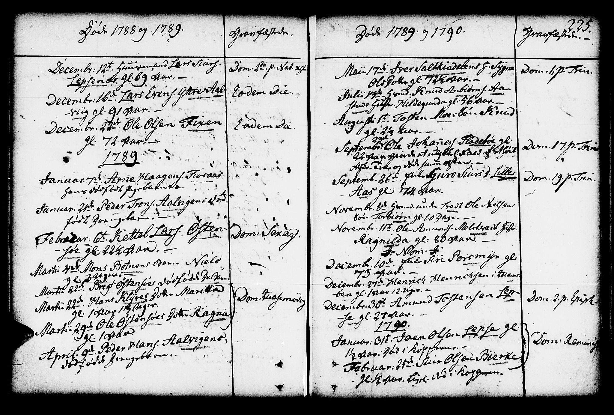 Kvam sokneprestembete, AV/SAB-A-76201/H/Haa: Parish register (official) no. A 4, 1743-1795, p. 225